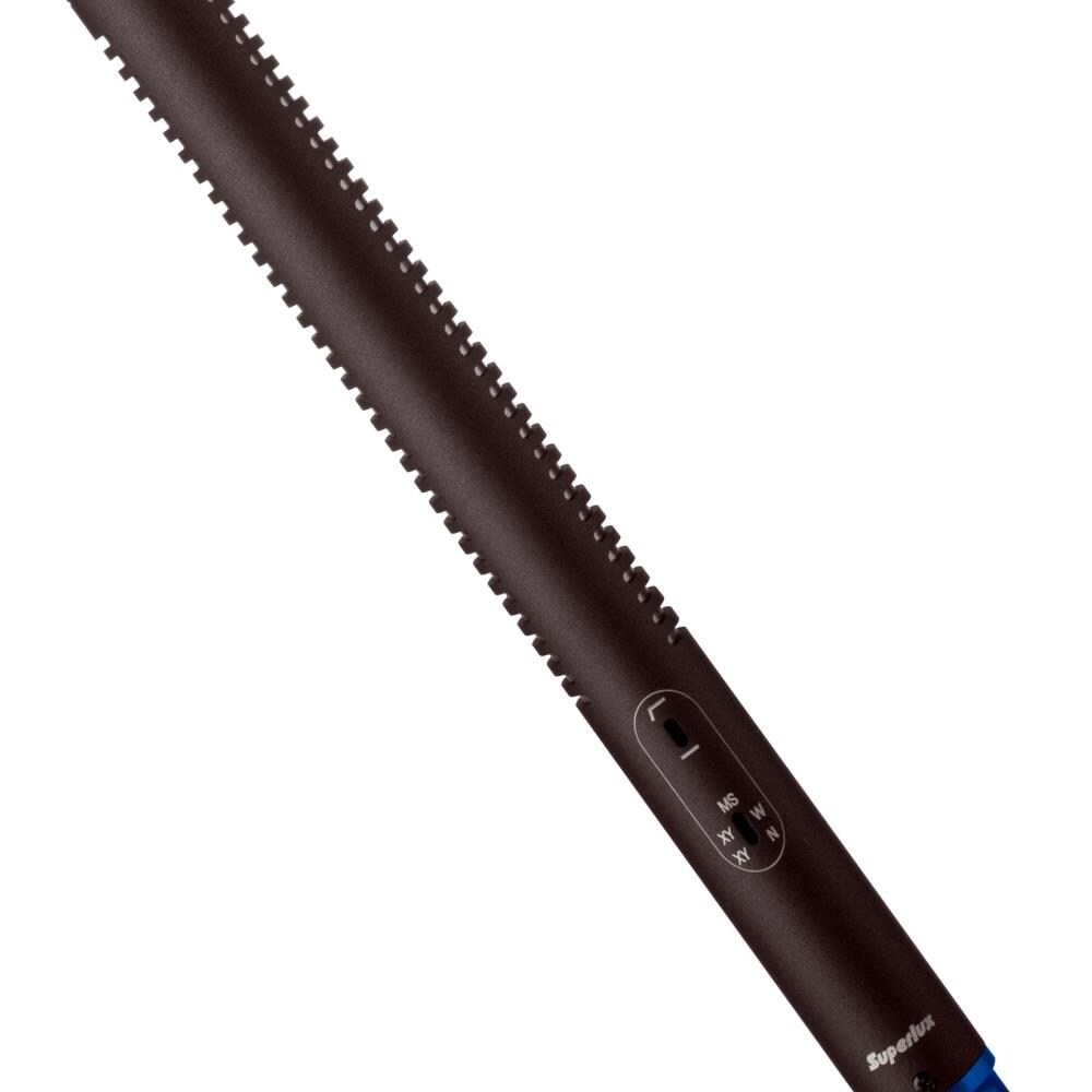 TCNCD309723 Superlux SPLX-E525S Stereo Condenser Shotgun Microphone with Three Output Formats- MS-XY Wide and XY-Narrow