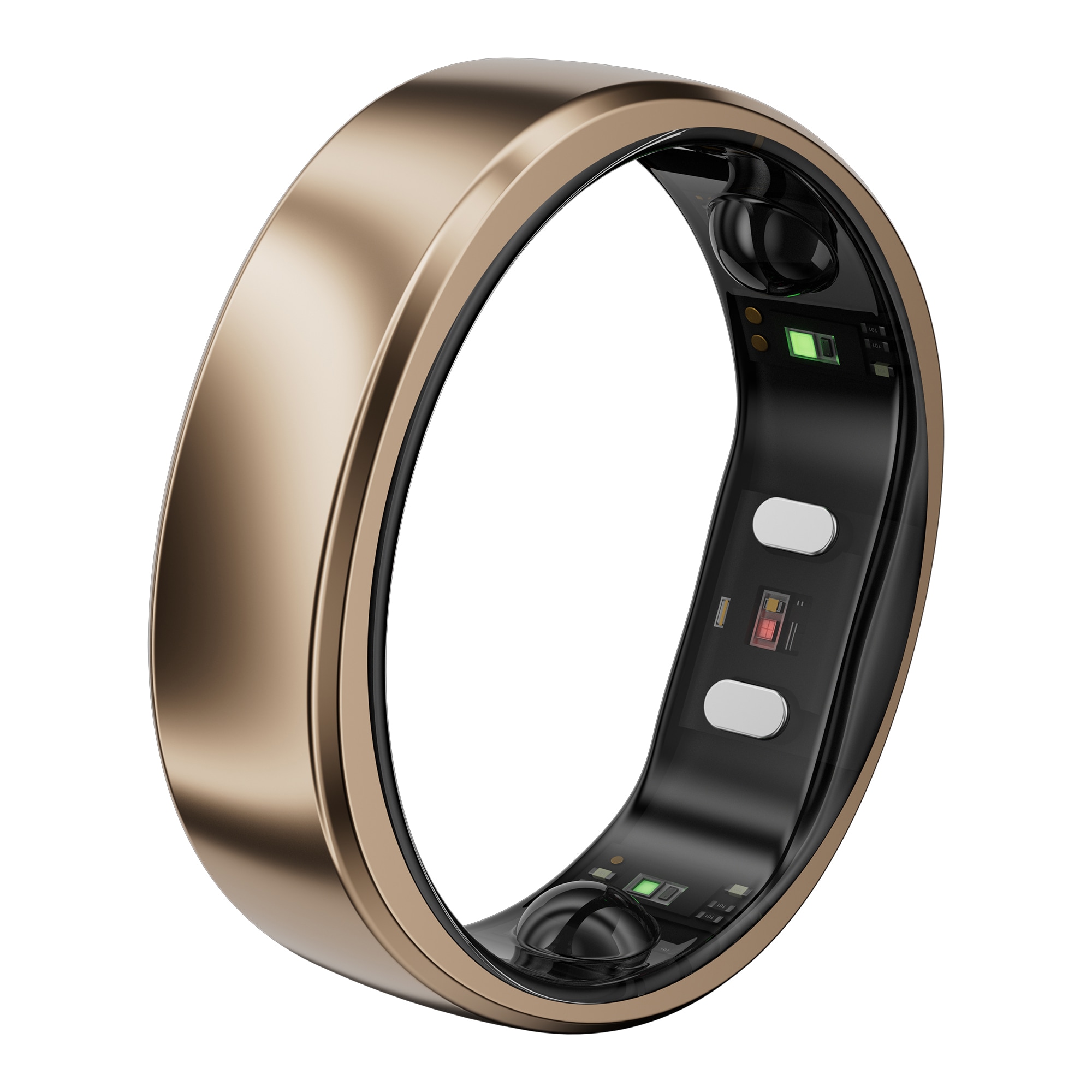 RingConn Gen 2 Air Ultra-Thin Smart Ring with Health Tracking and AI for Proactive Wellness (Size 12 Dune Gold)