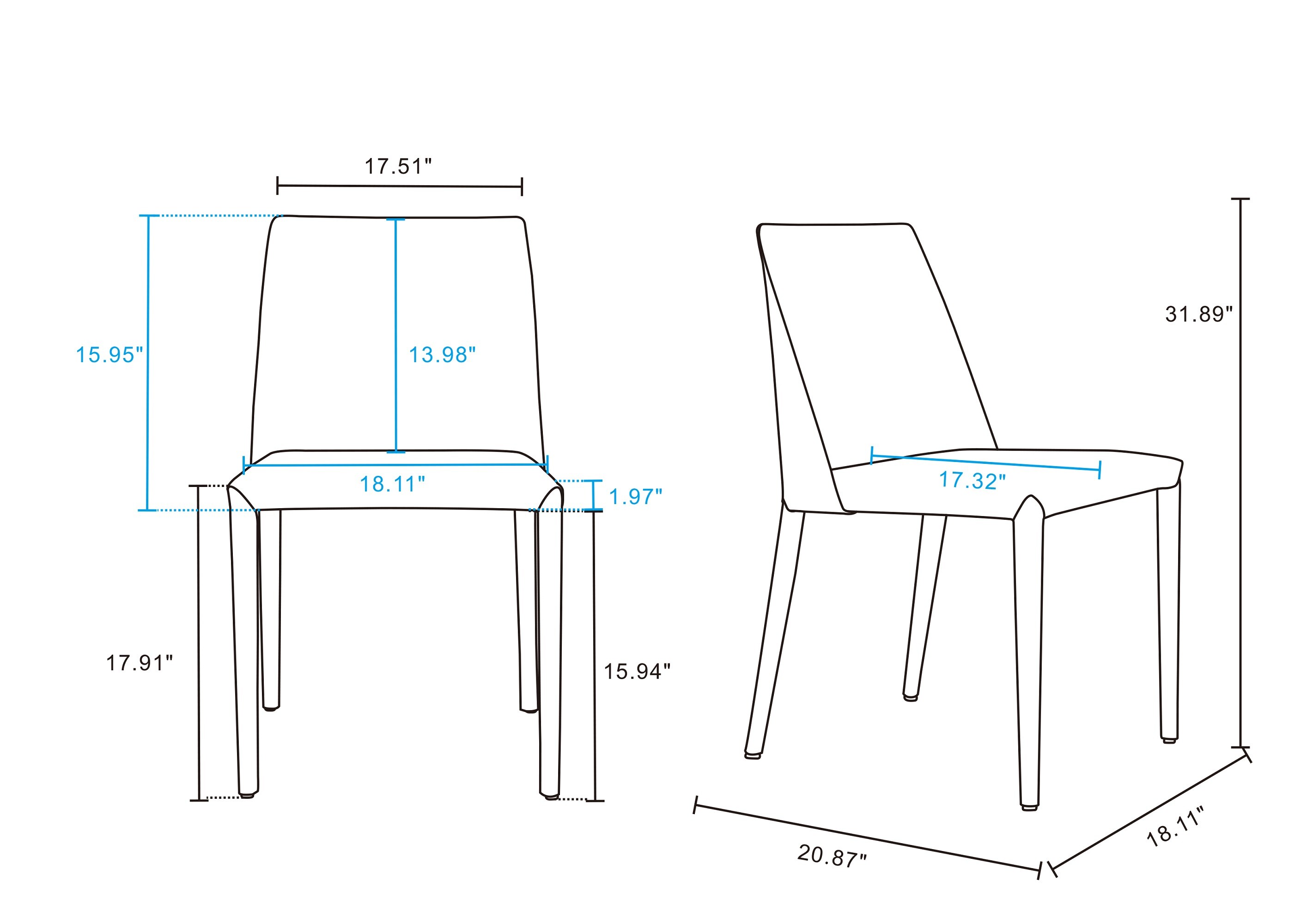 Manhattan Comfort 2-DC032-CO Dining-Chairs - View #3