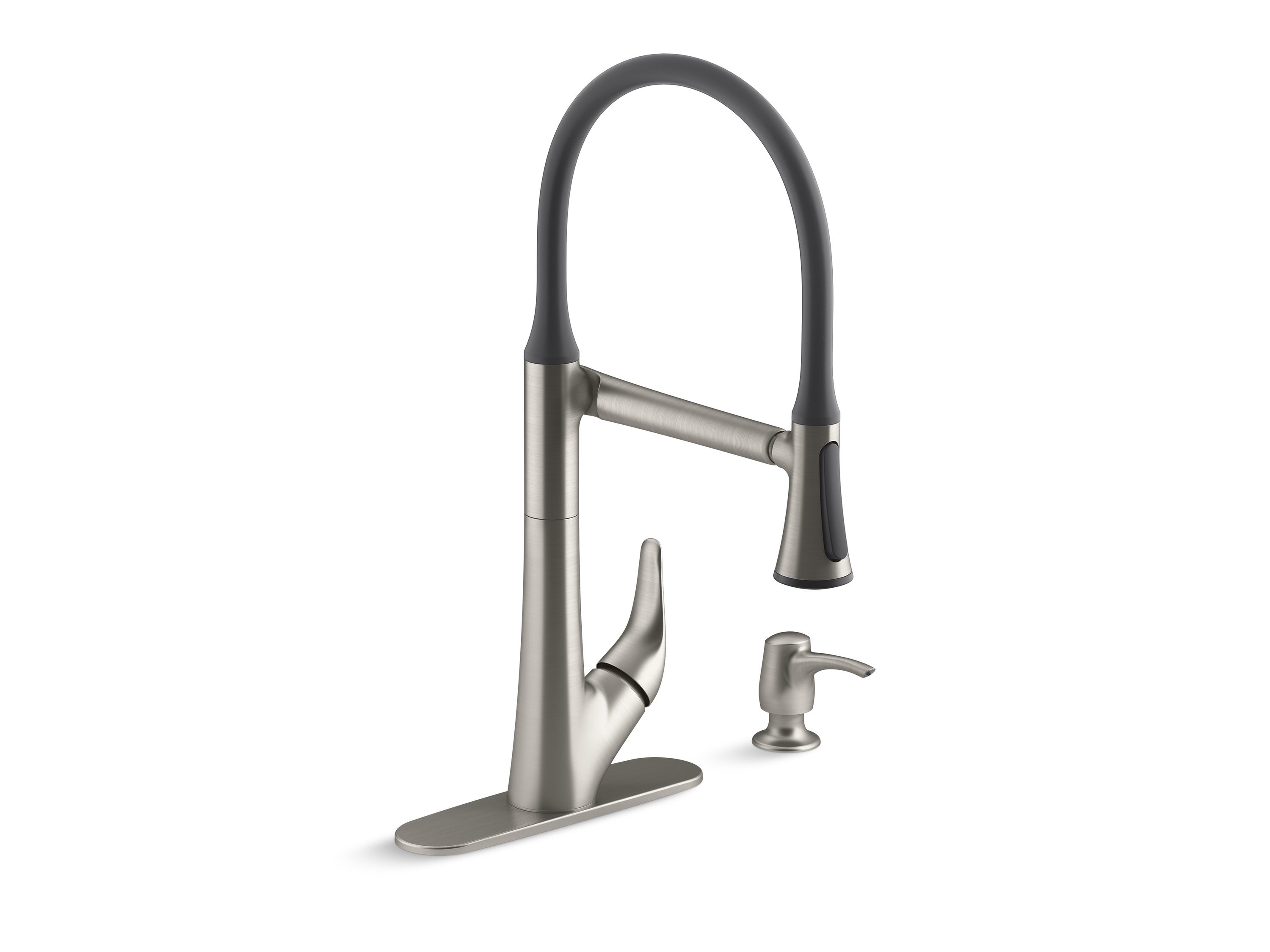 KOHLER Arise Pre Rinse Vibrant Stainless Single Handle Pull Down   07895628 