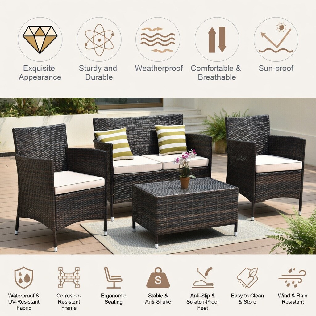 Choco Moon WYC-WQ17631-LS Patio-Conversation-Sets - View #5
