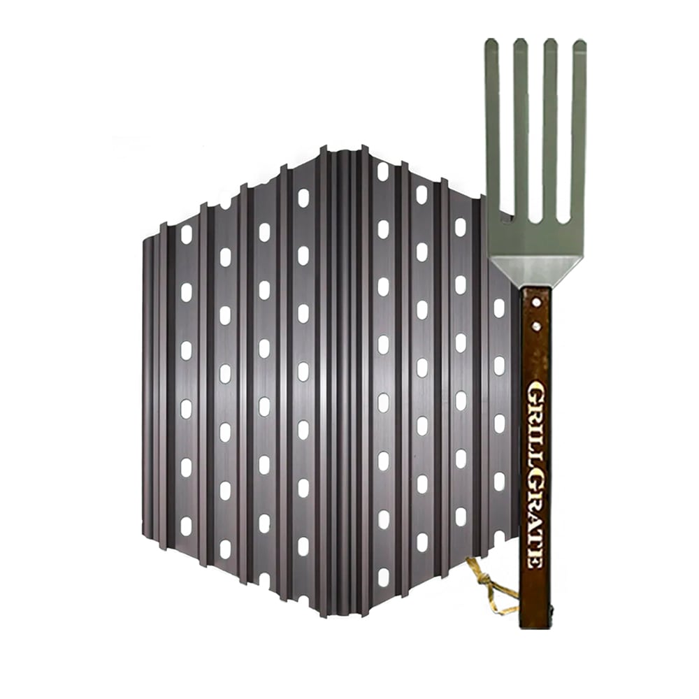 GrillGrate RWEBER14.5-A for Kamado Joe Jr. 13.75-Inches x 10.5-Inches Round Aluminum Grilling grate