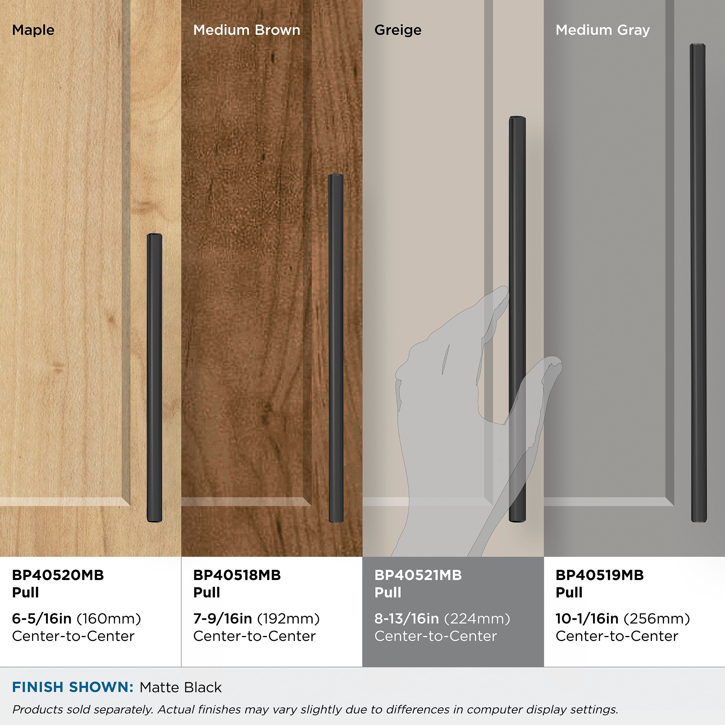Amerock BP40521MB Cabinet-Pulls - View #3