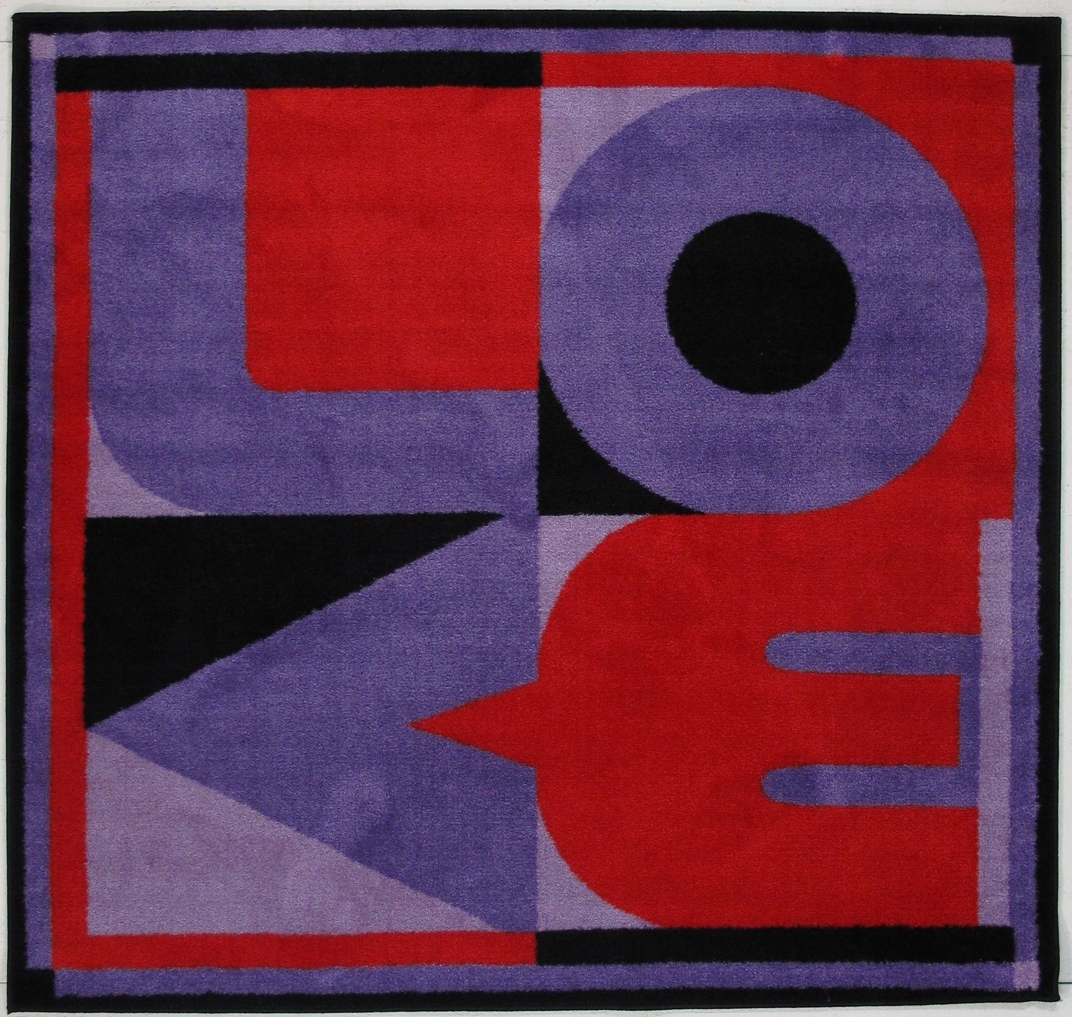 Fun Rugs FTS-156 5151 Fun Time Shape 4 X 4 (ft) Multi-color Square Indoor Area Rug