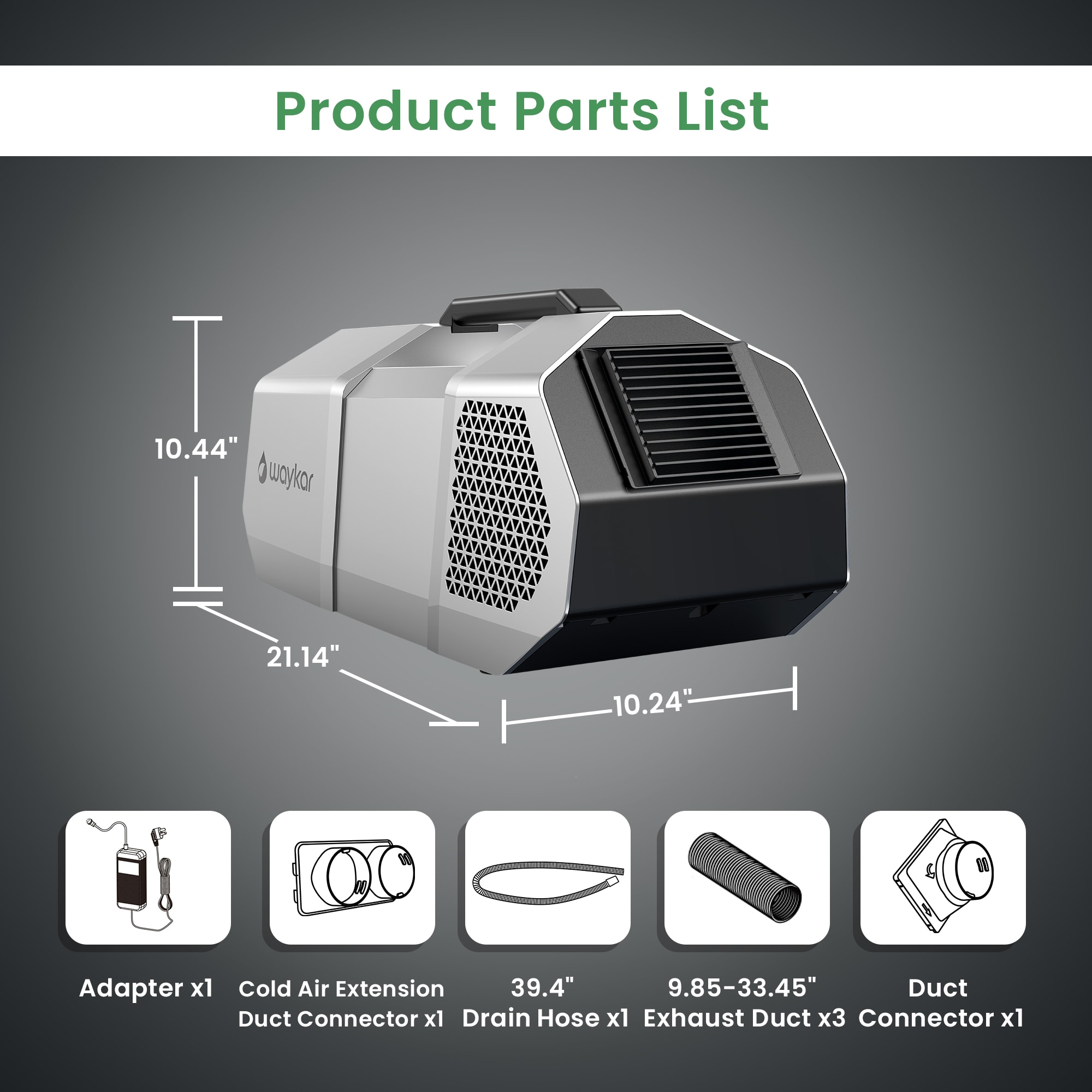 waykar 001C-BL Portable-Air-Conditioners - View #7