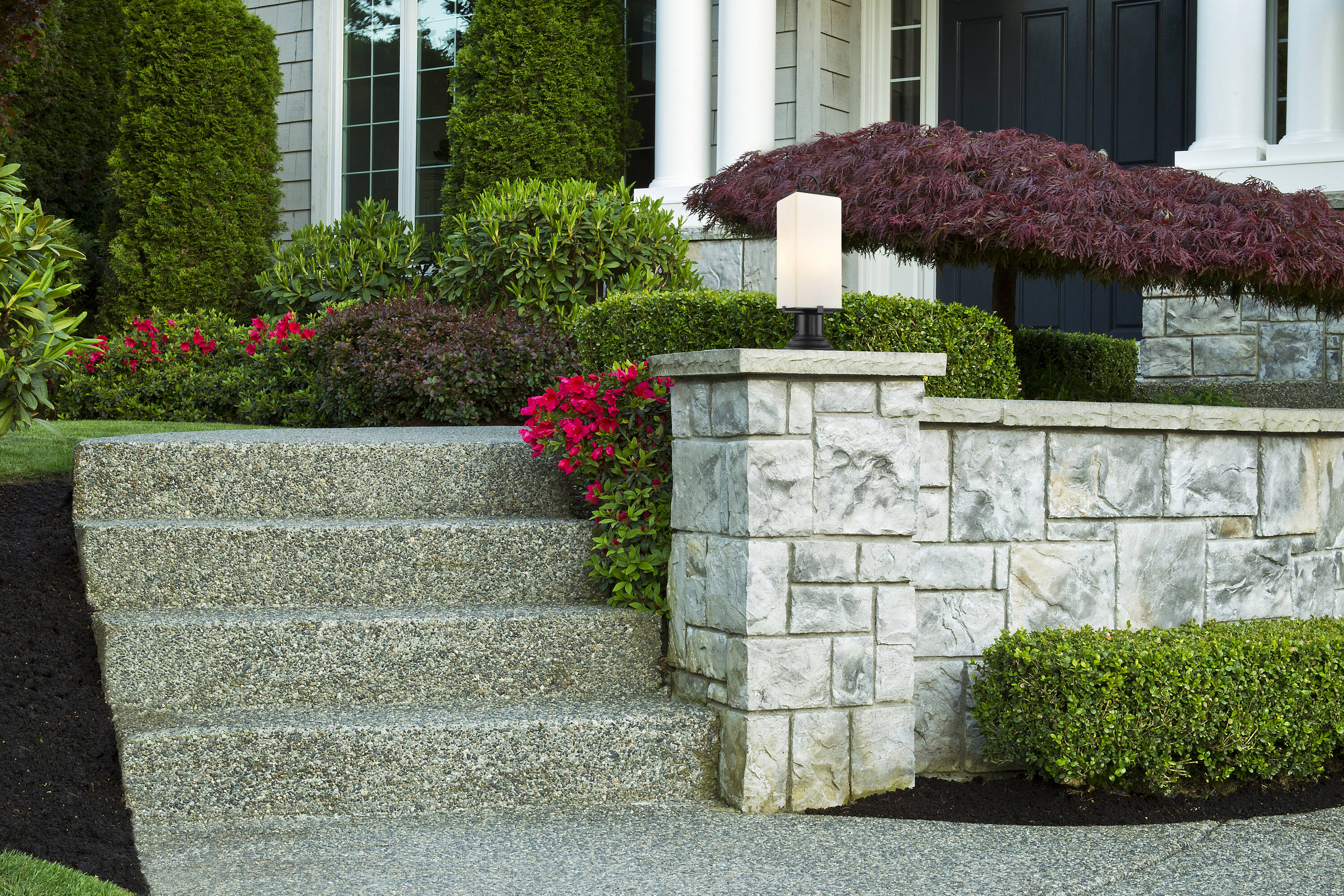 Z-Lite 593PHMR-533PM-BK Complete-Post-Lights - View #3