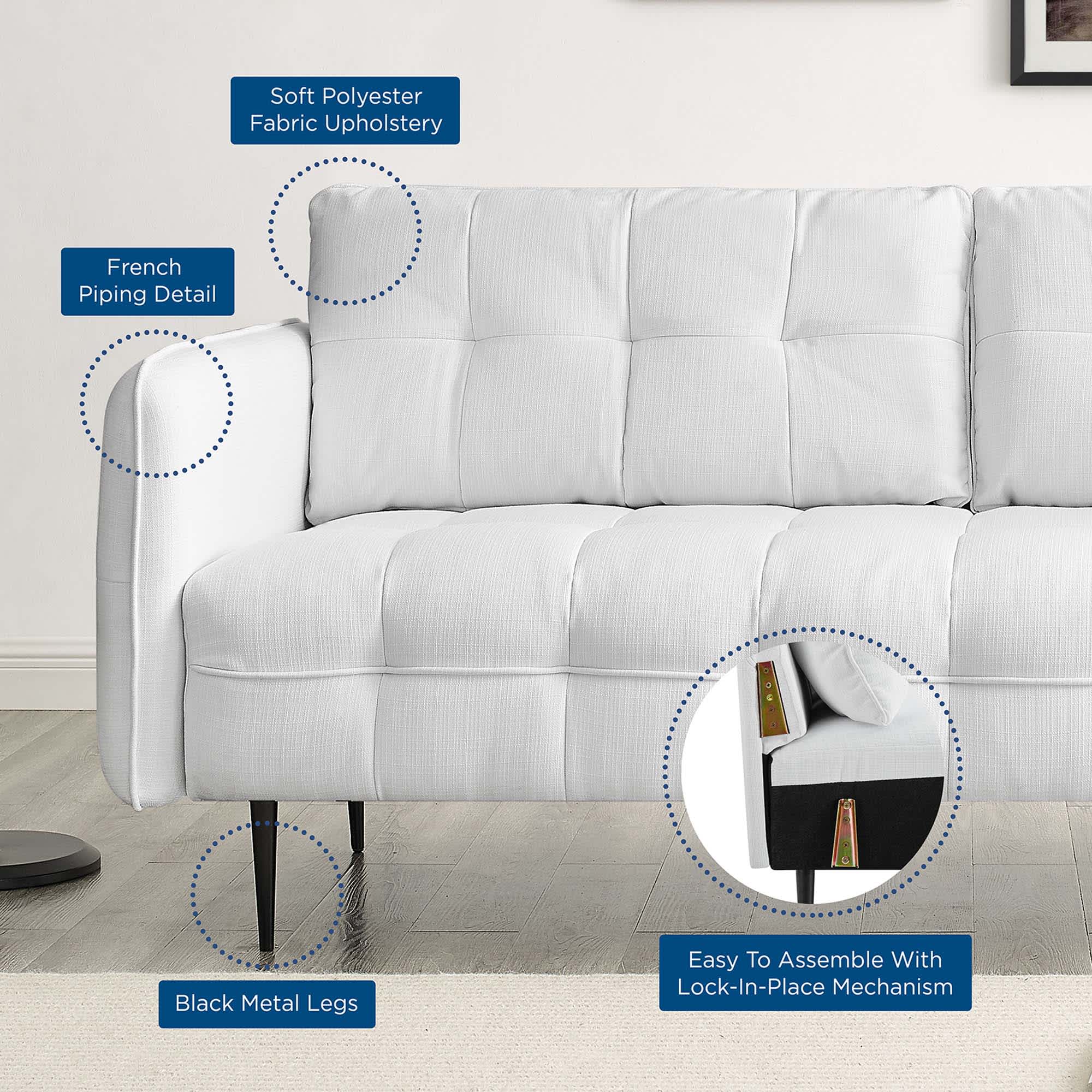 Modway EEI-4451-WHI Sofas-Loveseats - View #10