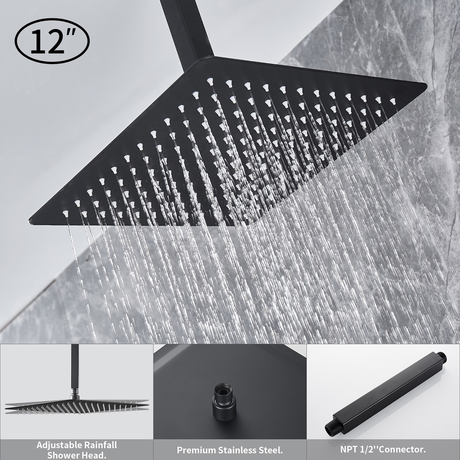 Cobbe SSF0312B Showerhead-Bar-Panels - View #7