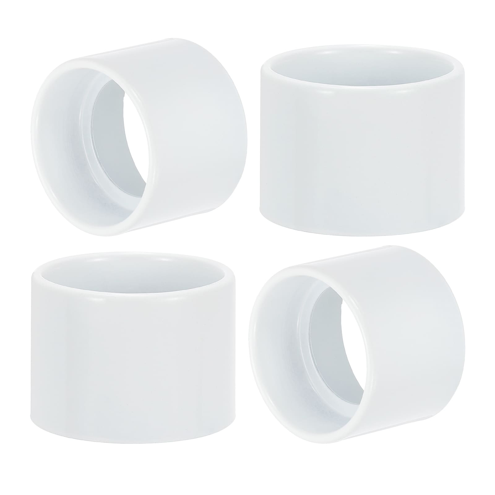 PATIKIL Light Socket Shade Ring 4pcs E26 E27 Medium Base Metal Sockets Lock Ceramic/Porcelain Sockets with Thread Diameter 1-1/2 Inches for Hanging Lamp Holder White 40mm / 1.57inch #S26031300UX6929