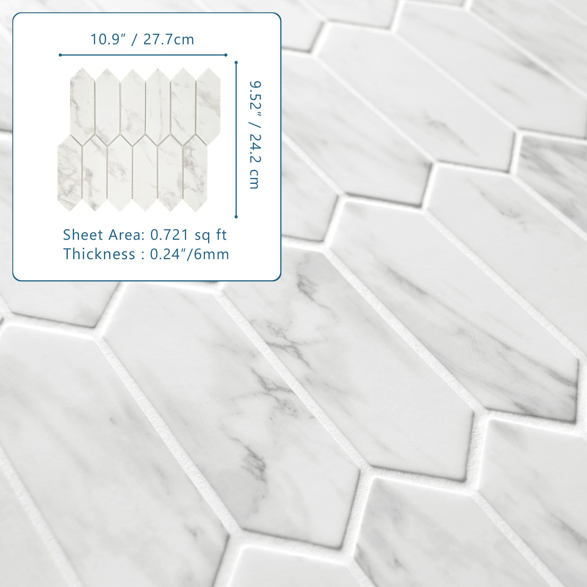 SUNWINGS SDSG-WHI-10 Ceramic-Tile - View #7