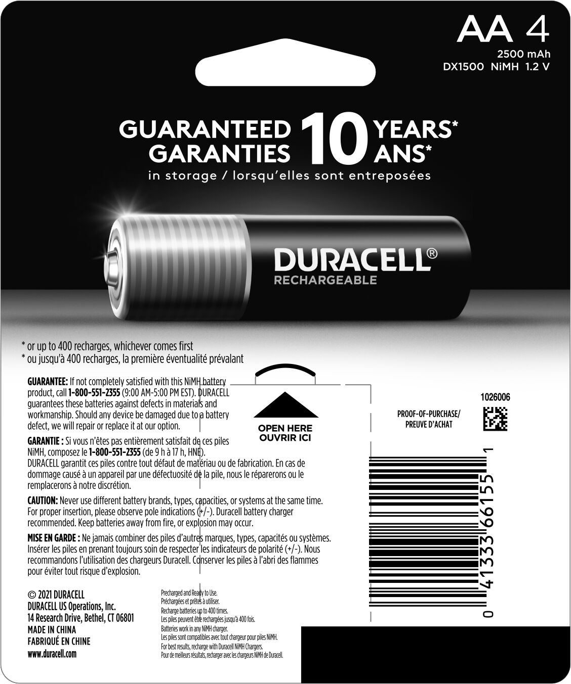 Duracell Duracell ion speed 4000 battery charger Rechargeable Nickel Metal  Hydride (NiMH) AA Batteries in the AA Batteries department at