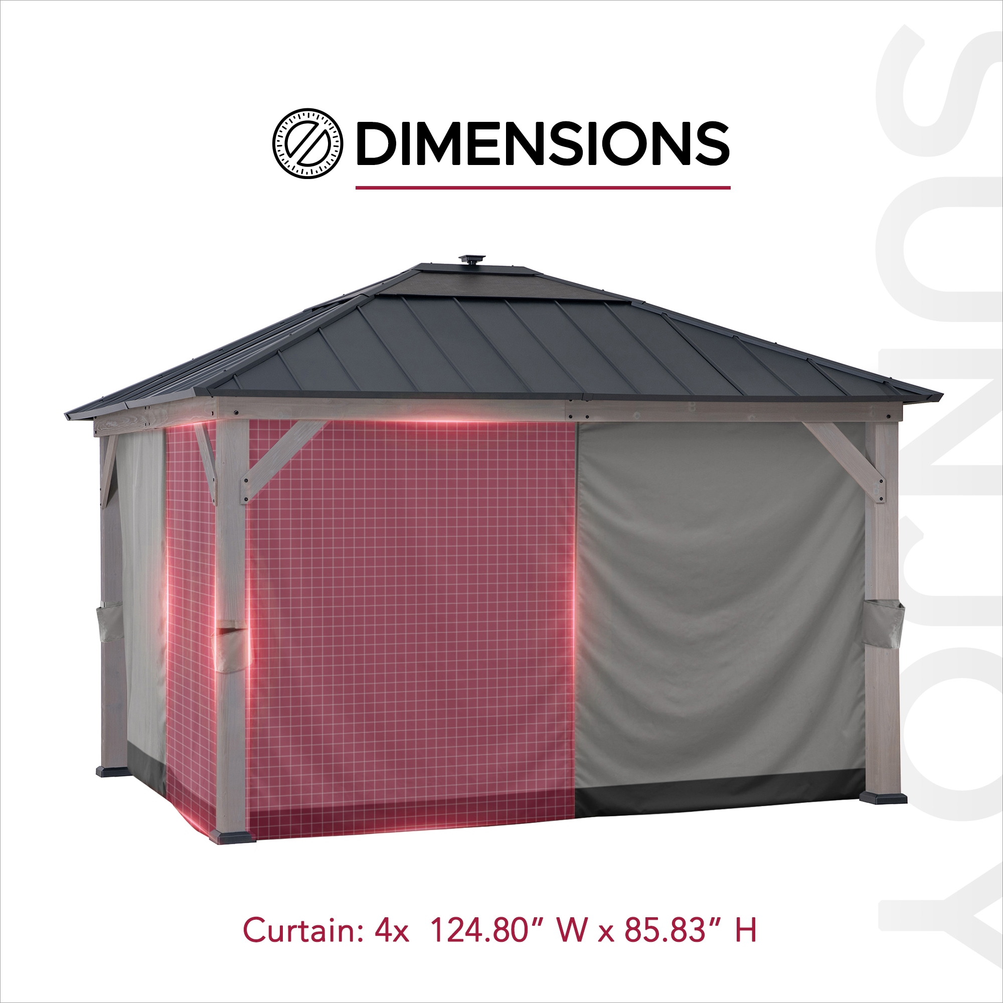 Sunjoy A111305422 Canopy-Parts-Acc - View #3