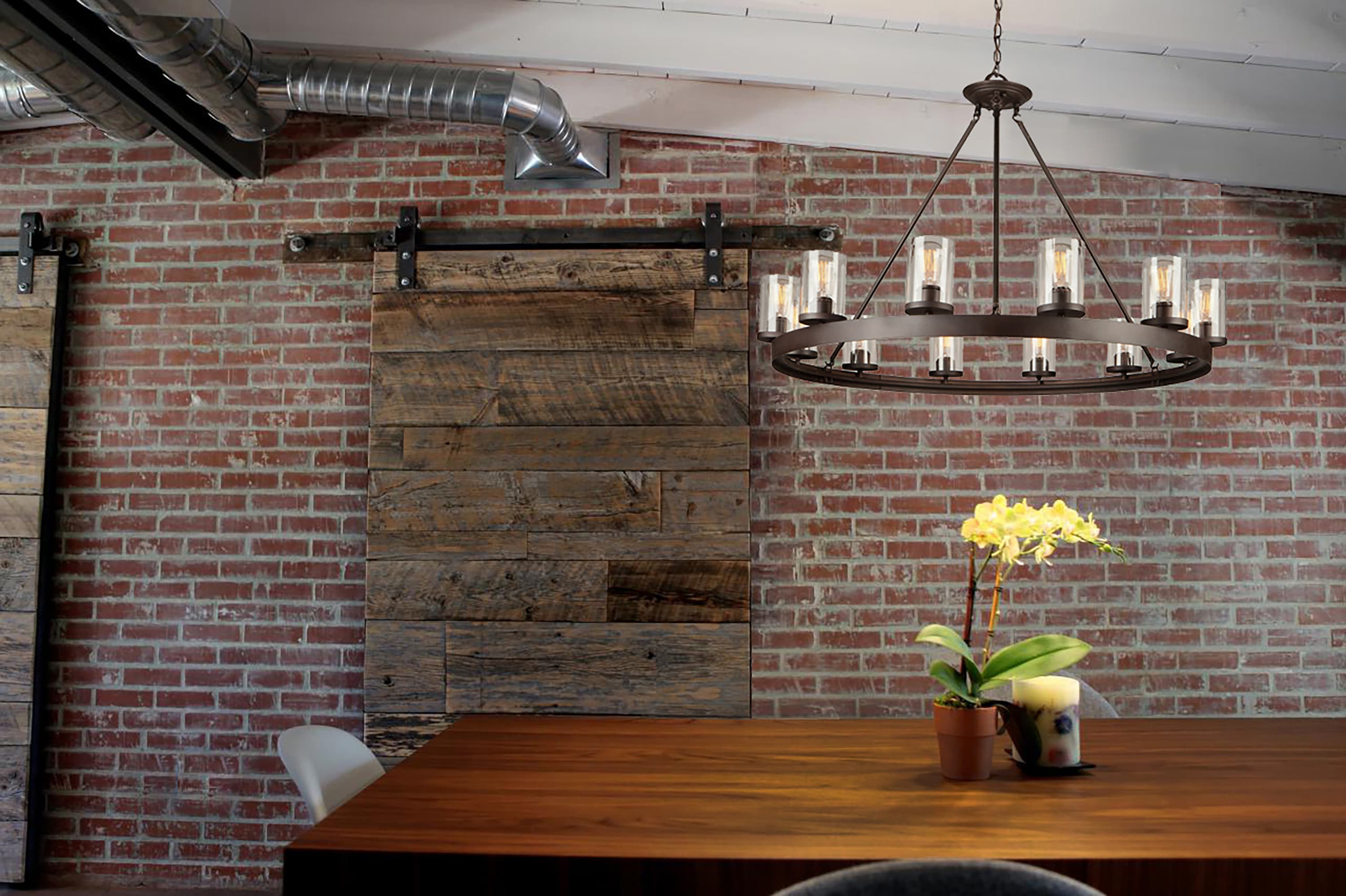 Oil Rubbed Bronze 12-Light Chandelier with Clear Glass Shades