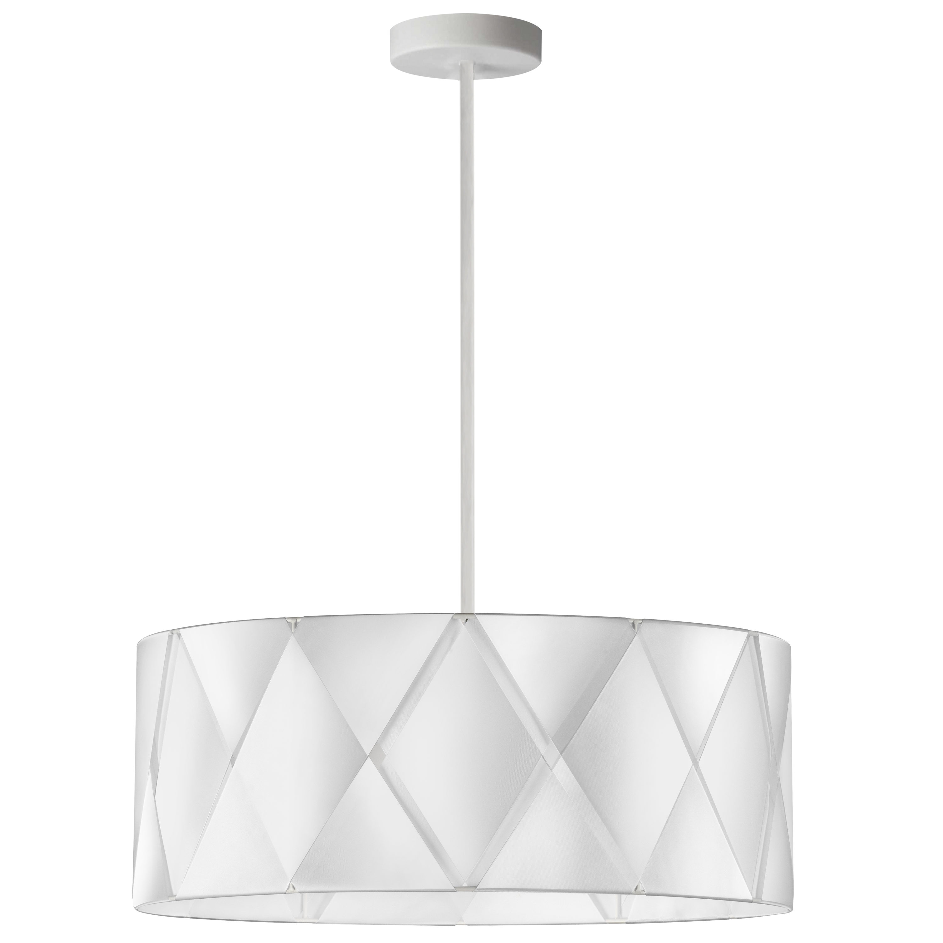 Dainolite CDO2-304C-MW-WH Cardano 4-Light White Transitional Damp Rated Chandelier