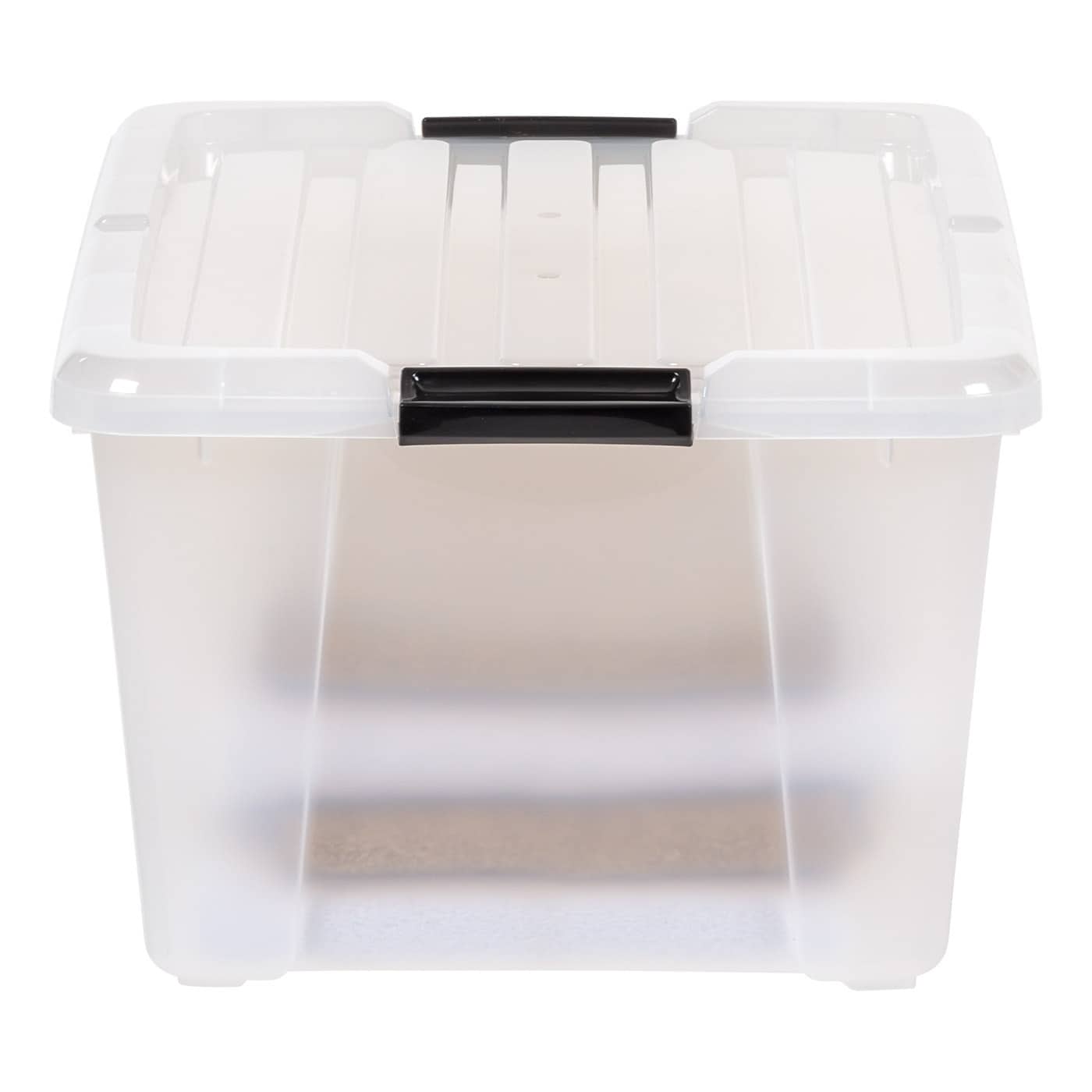 IRIS 4-Pack Large 11.25-Gallons (45-Quart) Clear Tote with Latching Lid in  the Plastic Storage Containers department at