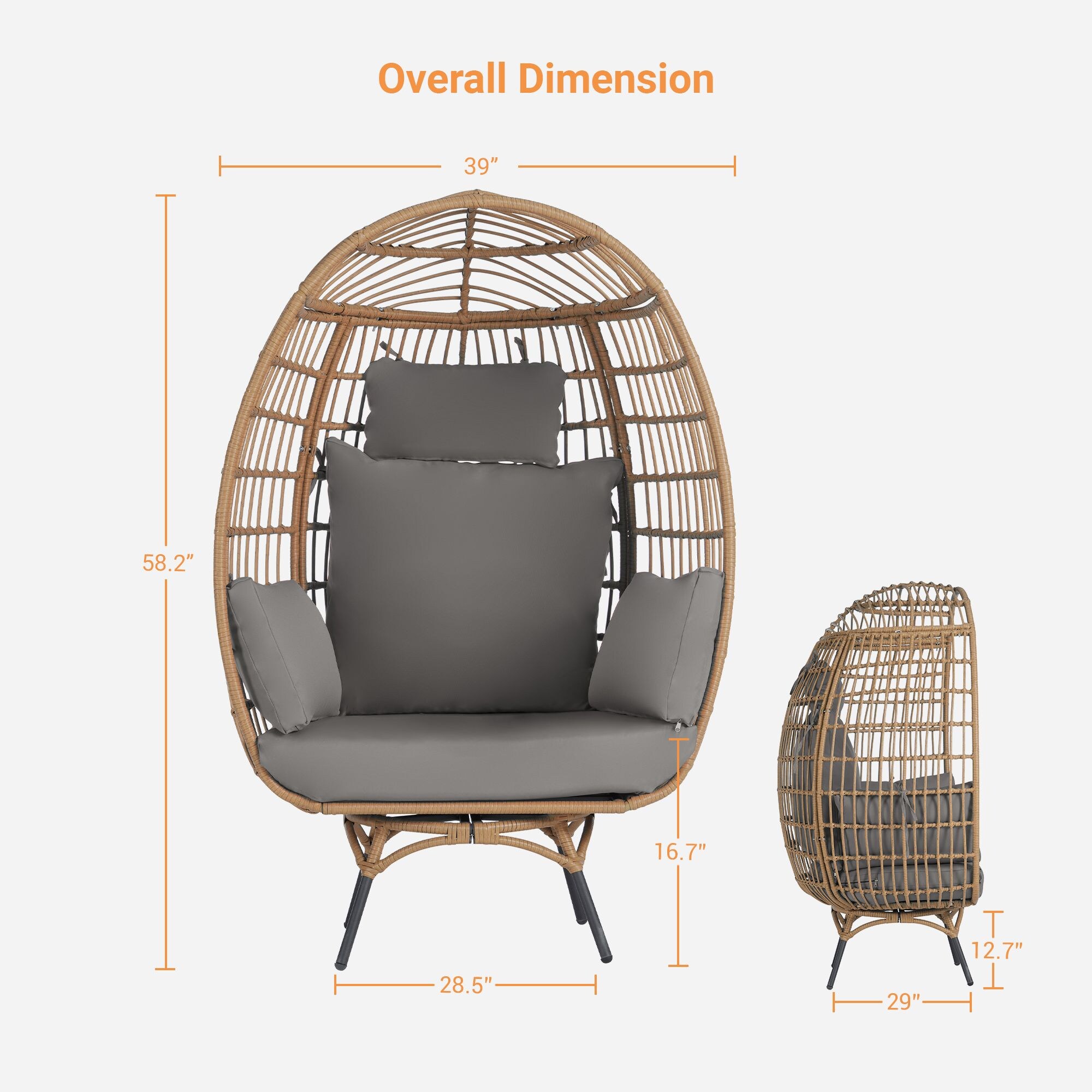 SANSTAR L-RJDC68GY-BB Patio-Chairs - View #3
