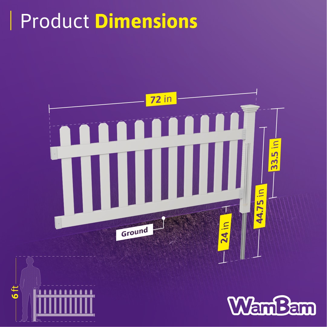 WamBam Fence ZP19002 Vinyl-Fence-Panels - View #7