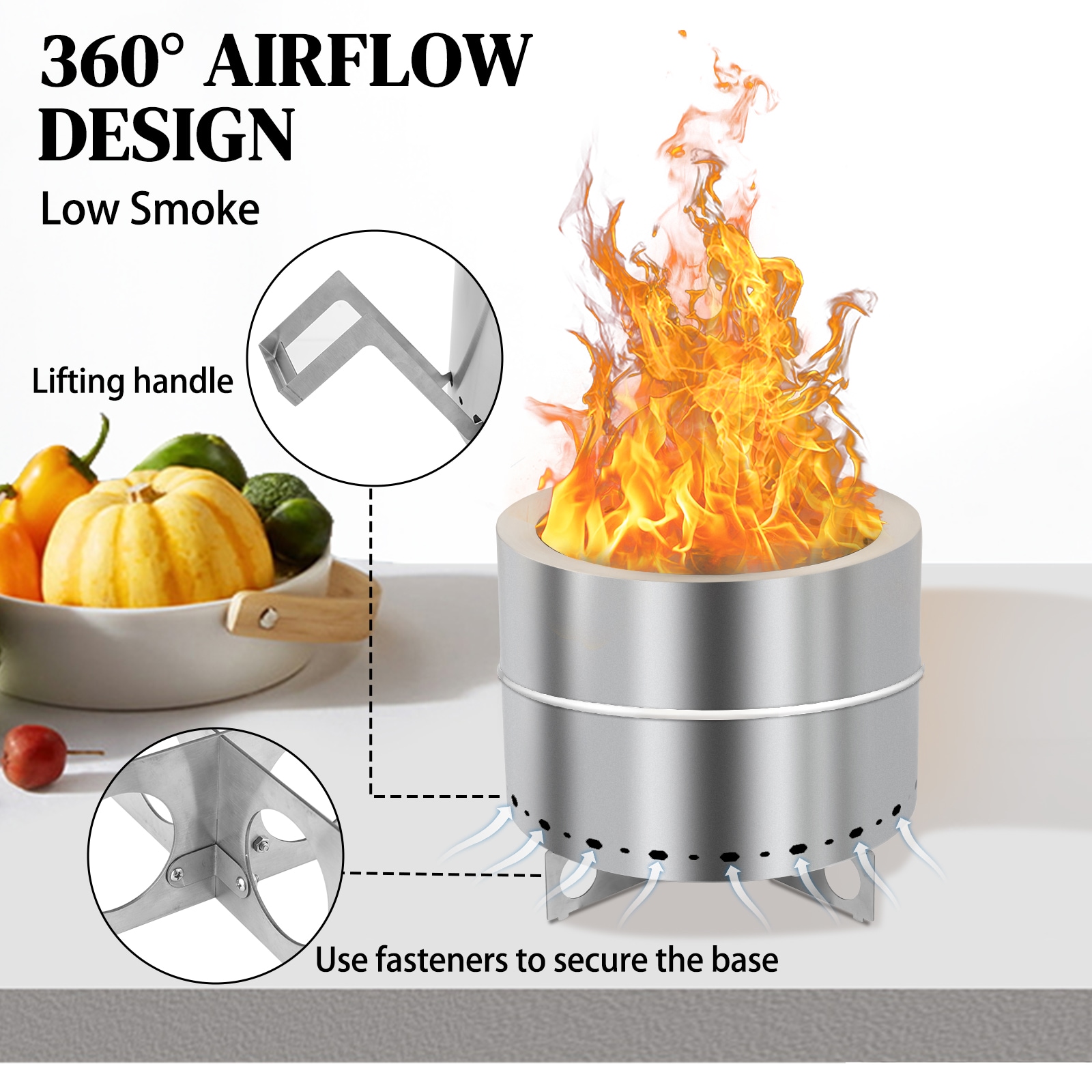 Winado LO1G57000764 Outdoor-Woodburning-Firepits - View #4