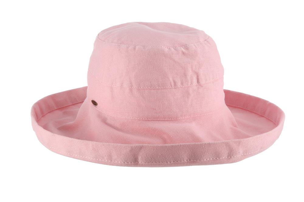 Scala Women's Cotton Big Brim Hat, White, One Size