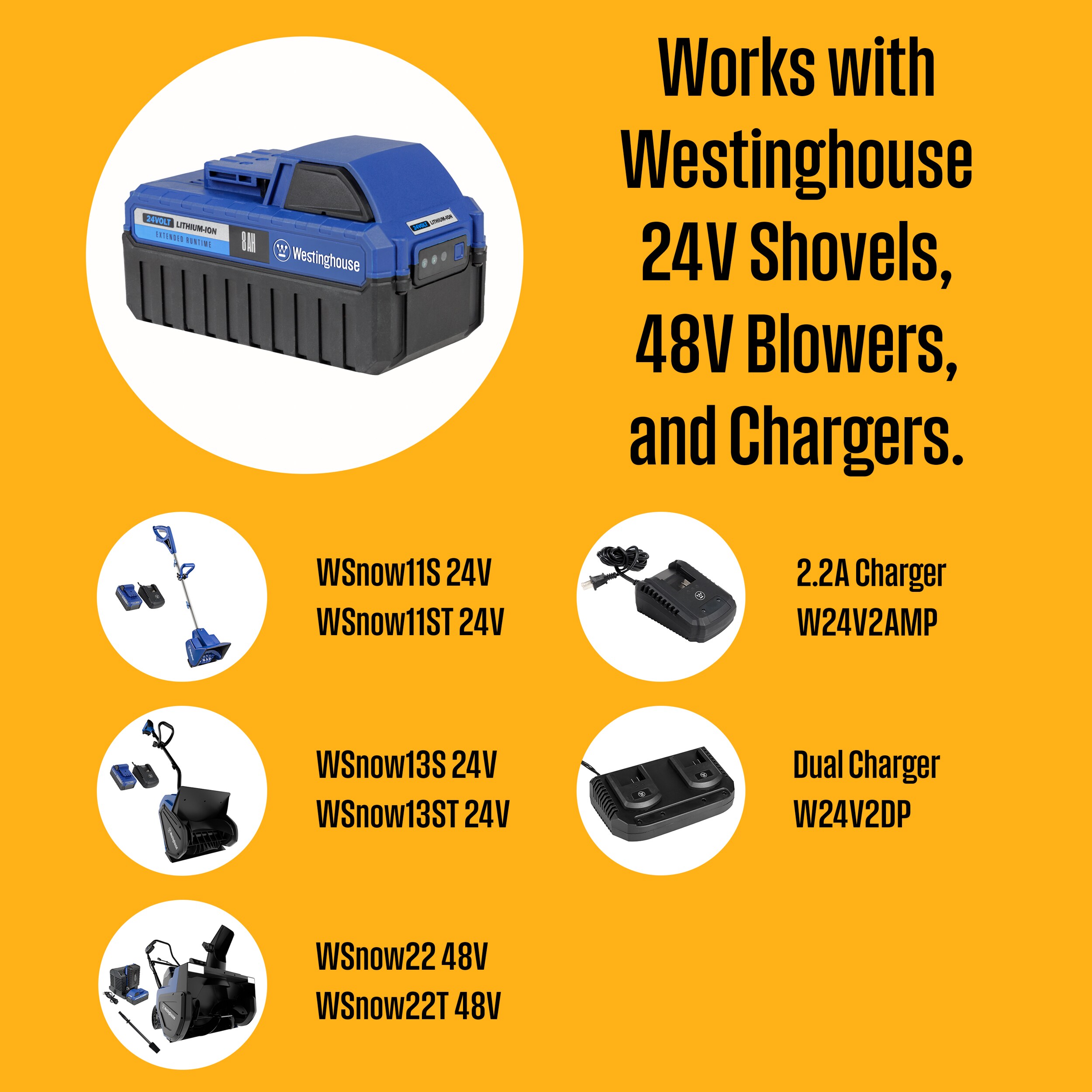 Westinghouse W24V8AH Cordless-Ope-Batteries - View #3