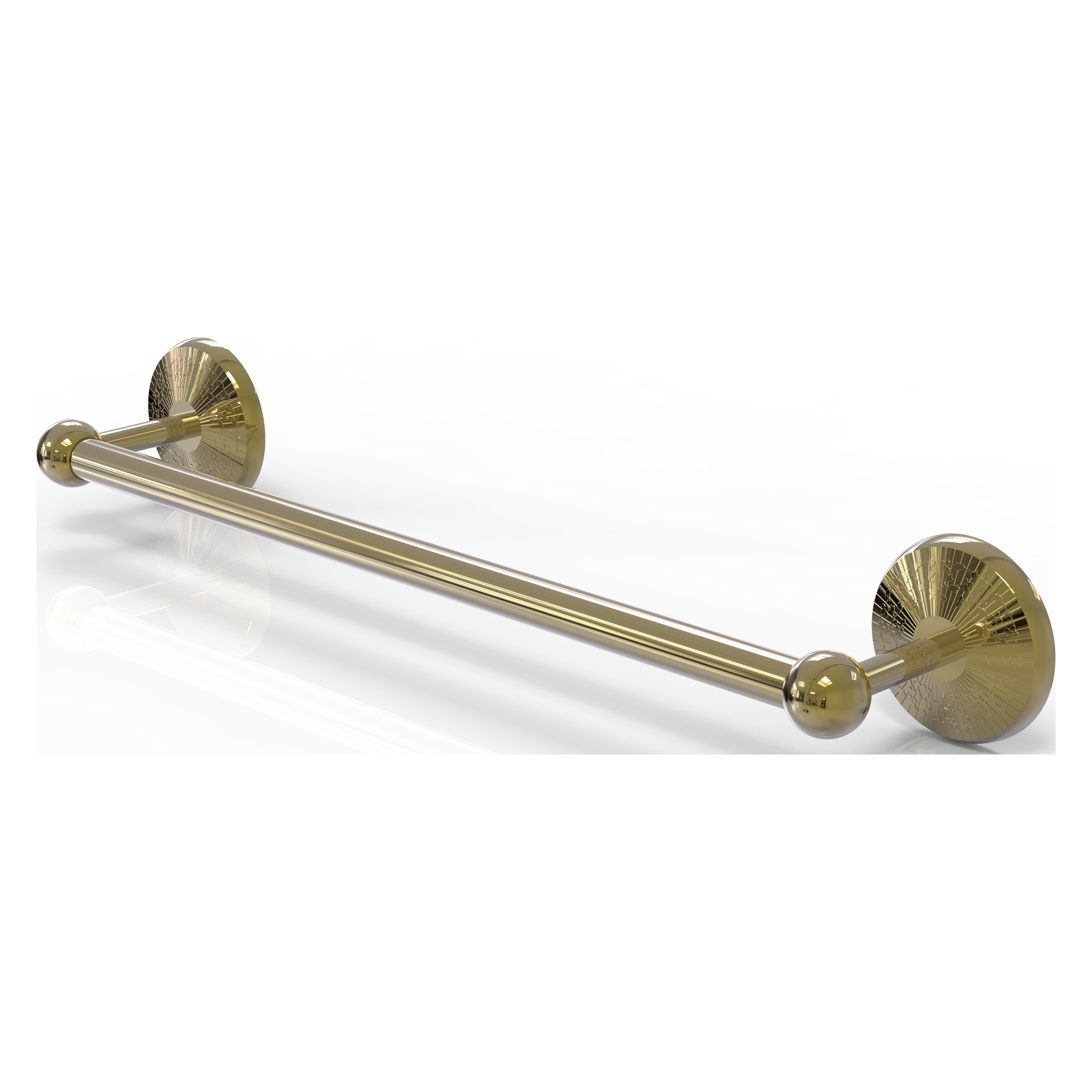 Allied Brass PMC-41/18-UNL Prestige Monte Carlo 18-in Unlacquered Brass Wall mount Single Towel Bar