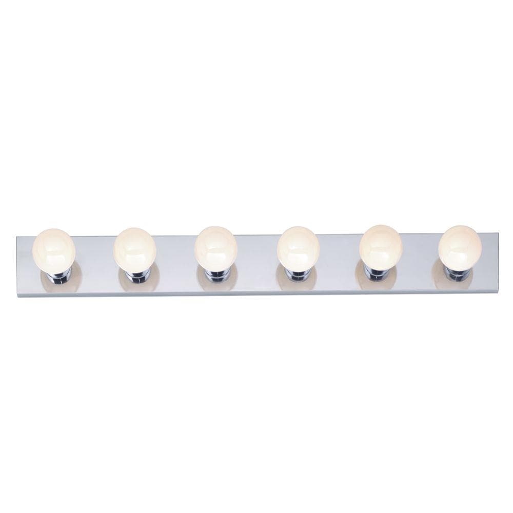  LW-SC511389 36-in 6-Light Polished Chrome Transitional Vanity Light Bar