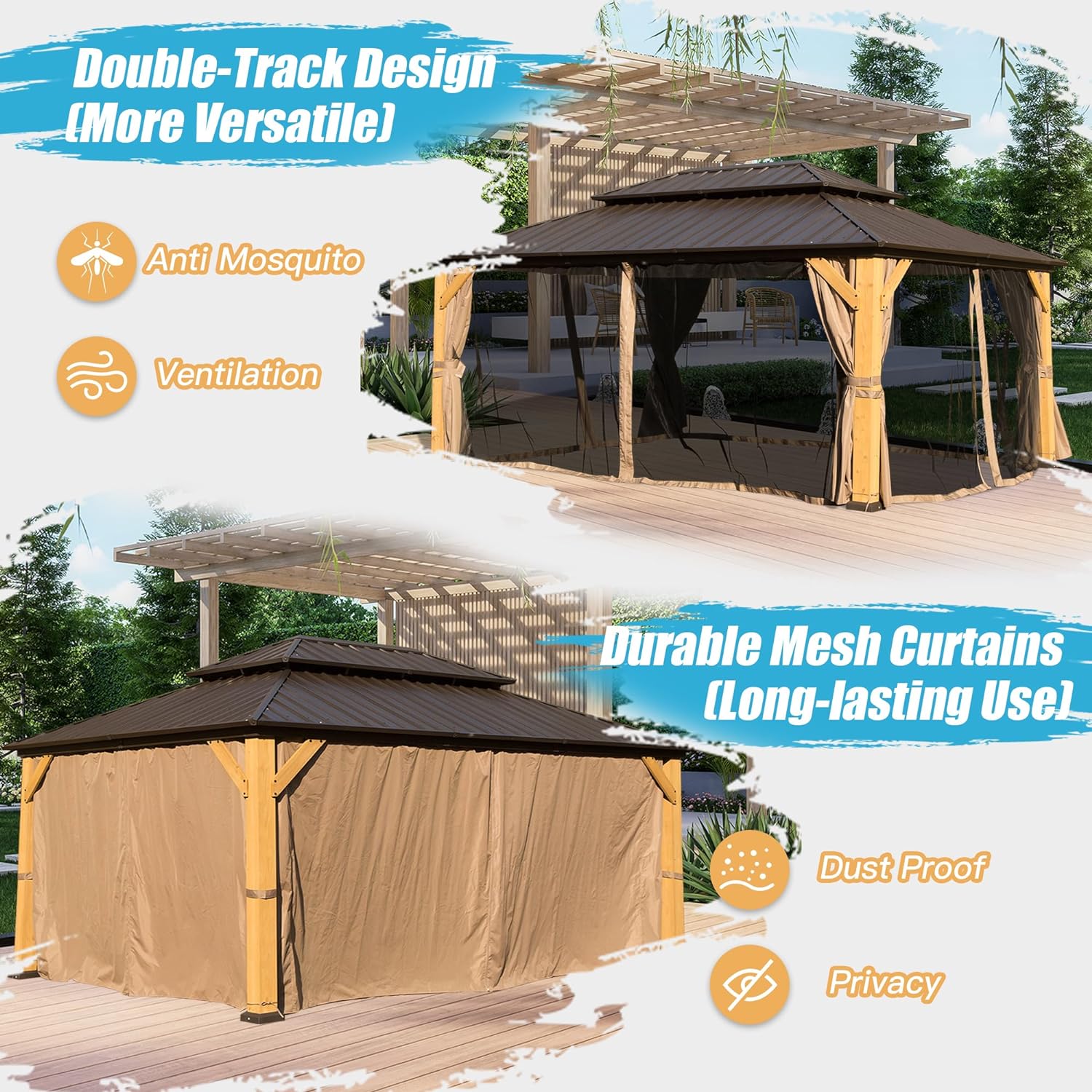 GDFStudio 333592 Wood-Resin-Gazebos - View #6