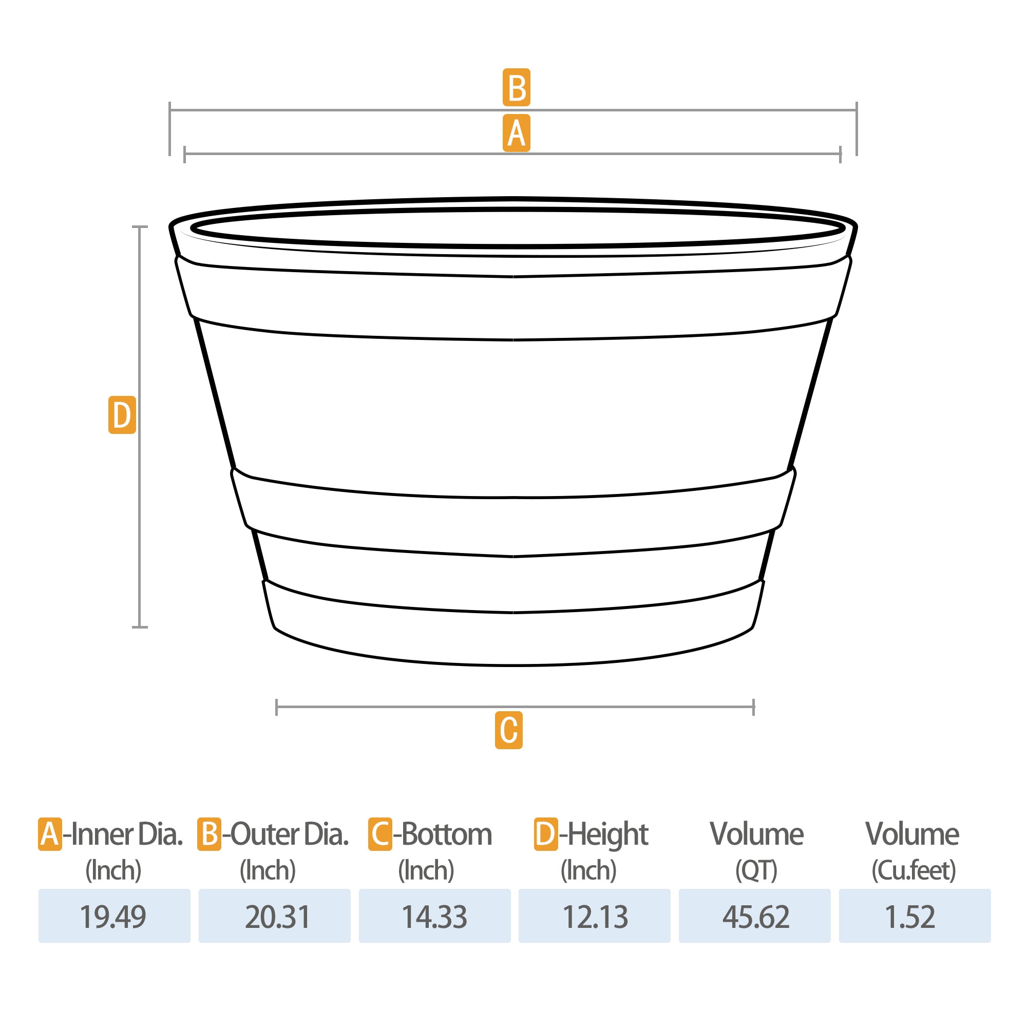 Style Selections PLB9920TNB Planter-Window-Box - View #5