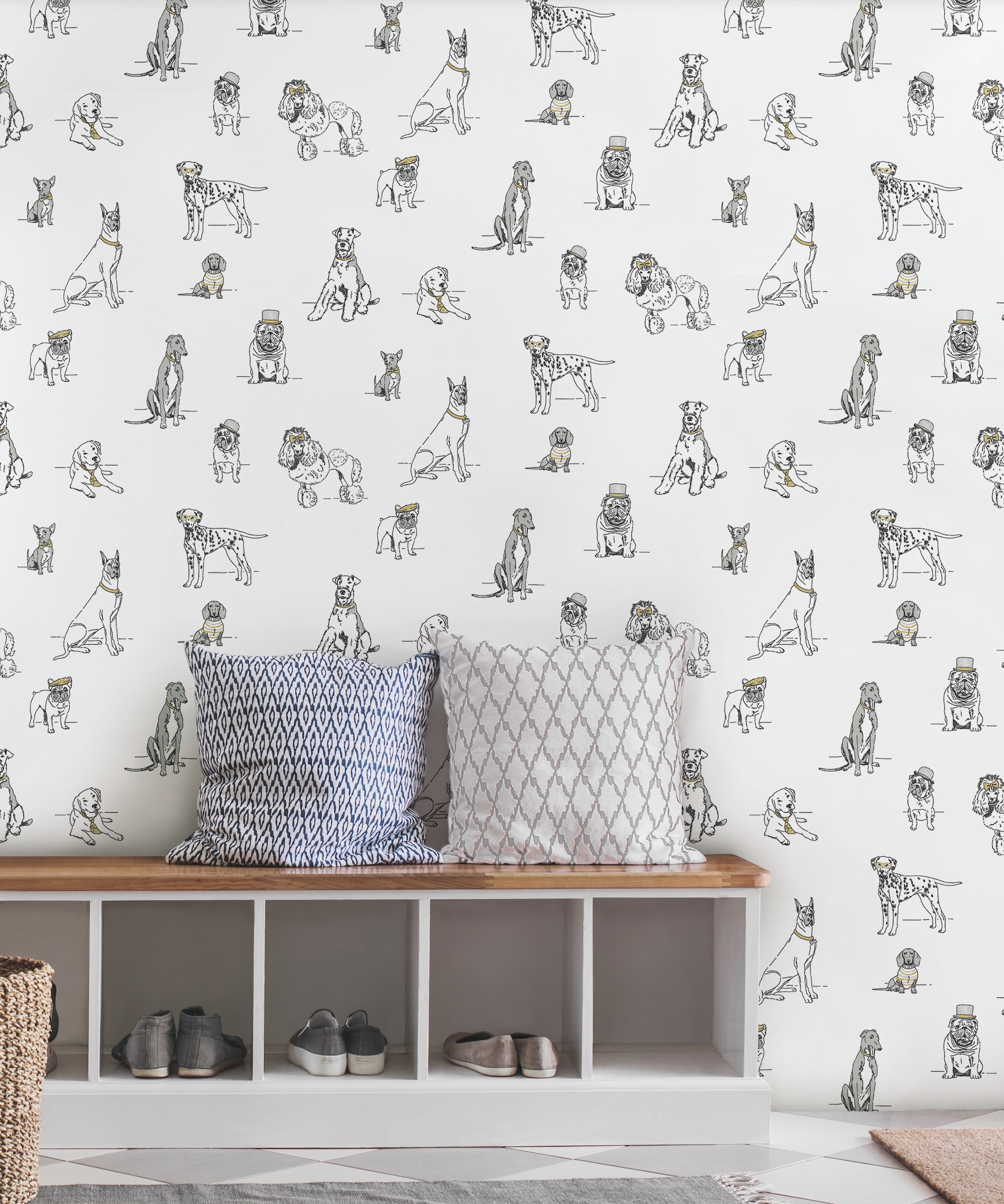 NextWall Chinoiserie Silhouette Metallic Silver Peel and Stick Wallpaper  Covers 3075 sq ft NW36608  The Home Depot