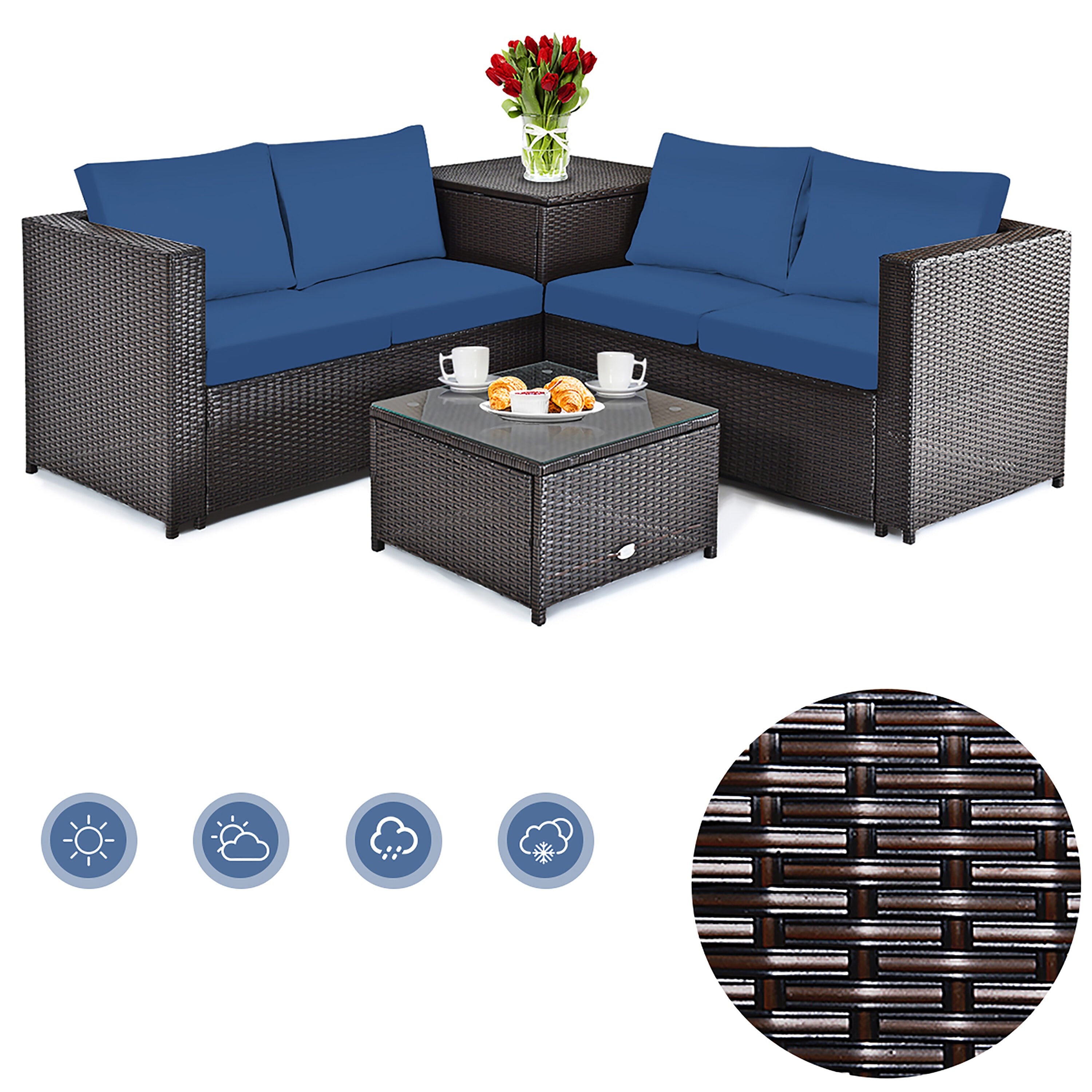 Costway HW66714NY+ Patio-Conversation-Sets - View #4