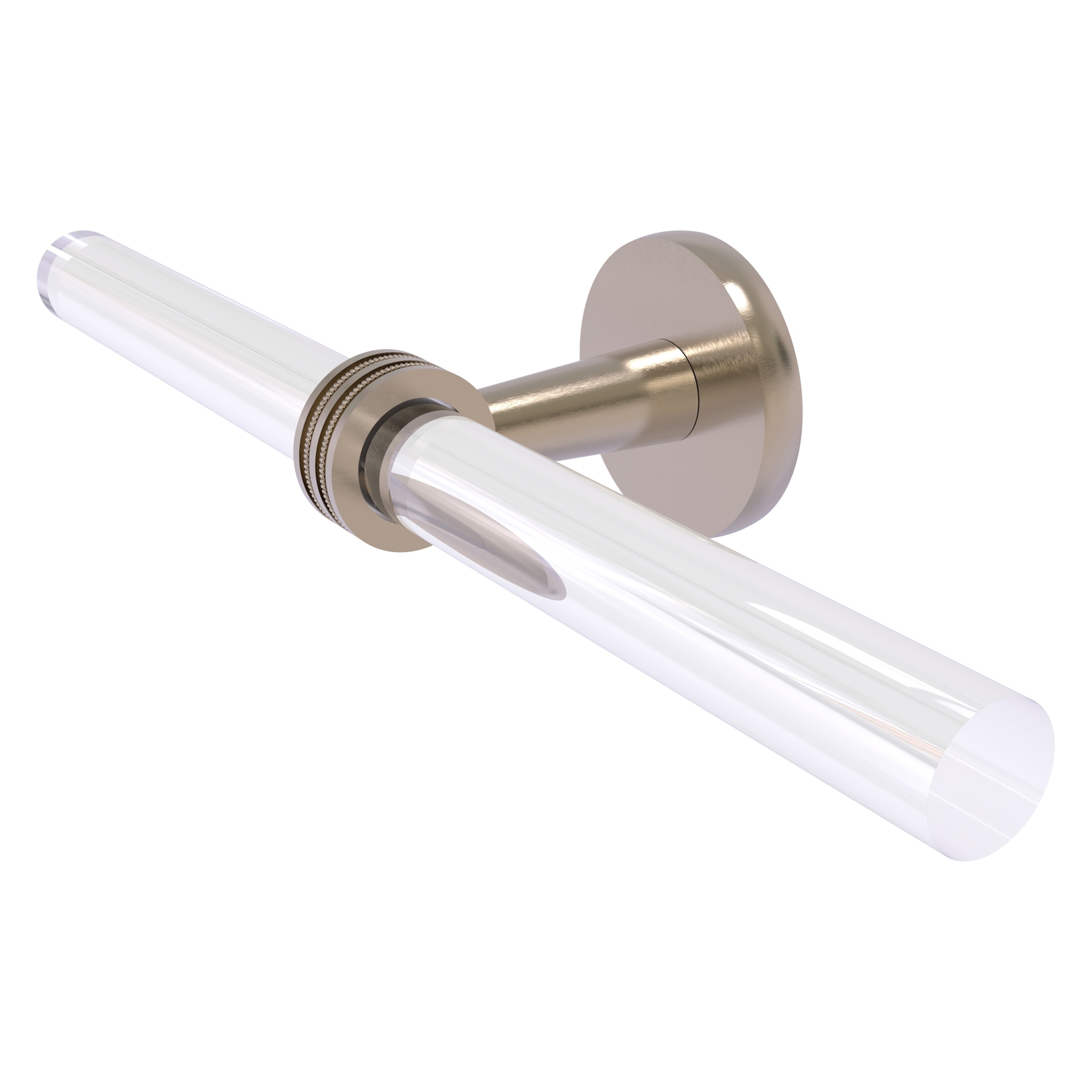 Allied Brass CV-HTBD-2-PEW Clearview 18-in Antique Pewter Wall mount Double Towel Bar