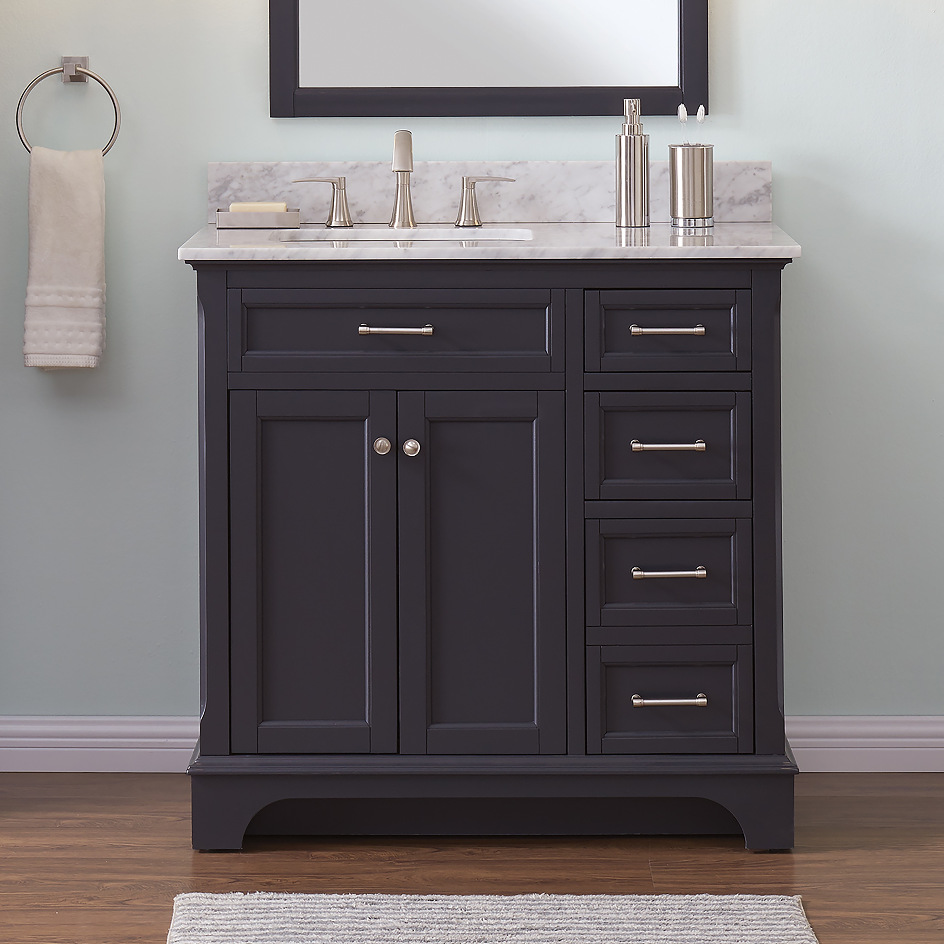 lowes allen and roth vanity ravenland