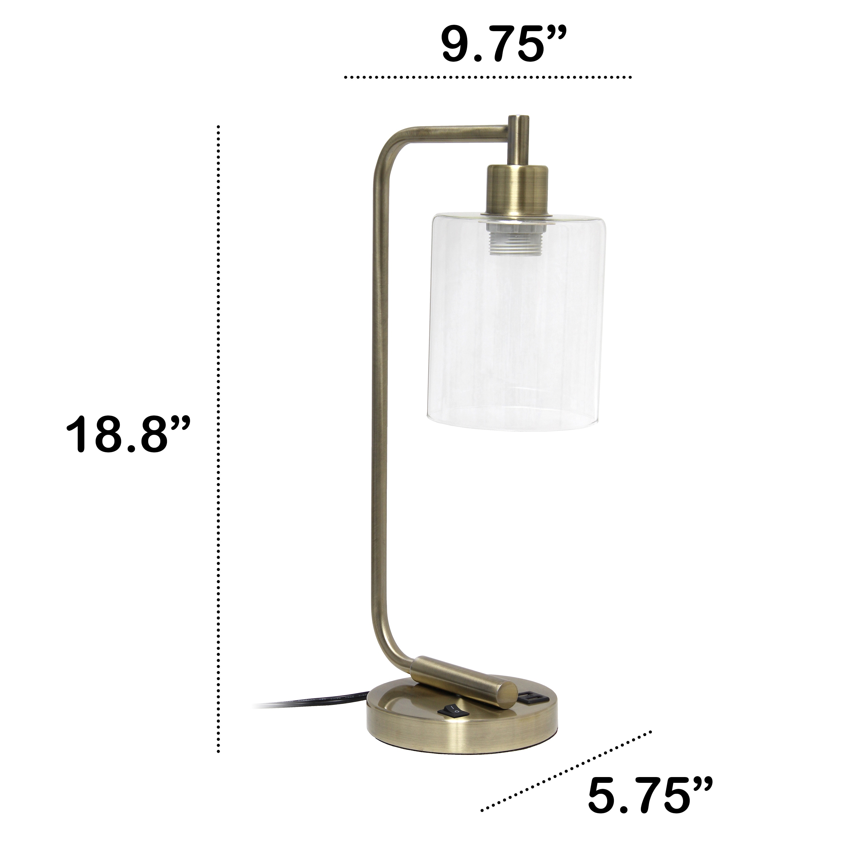 Lalia Home LHD-2002-AB-LB Desk-Table-Lamps - View #3