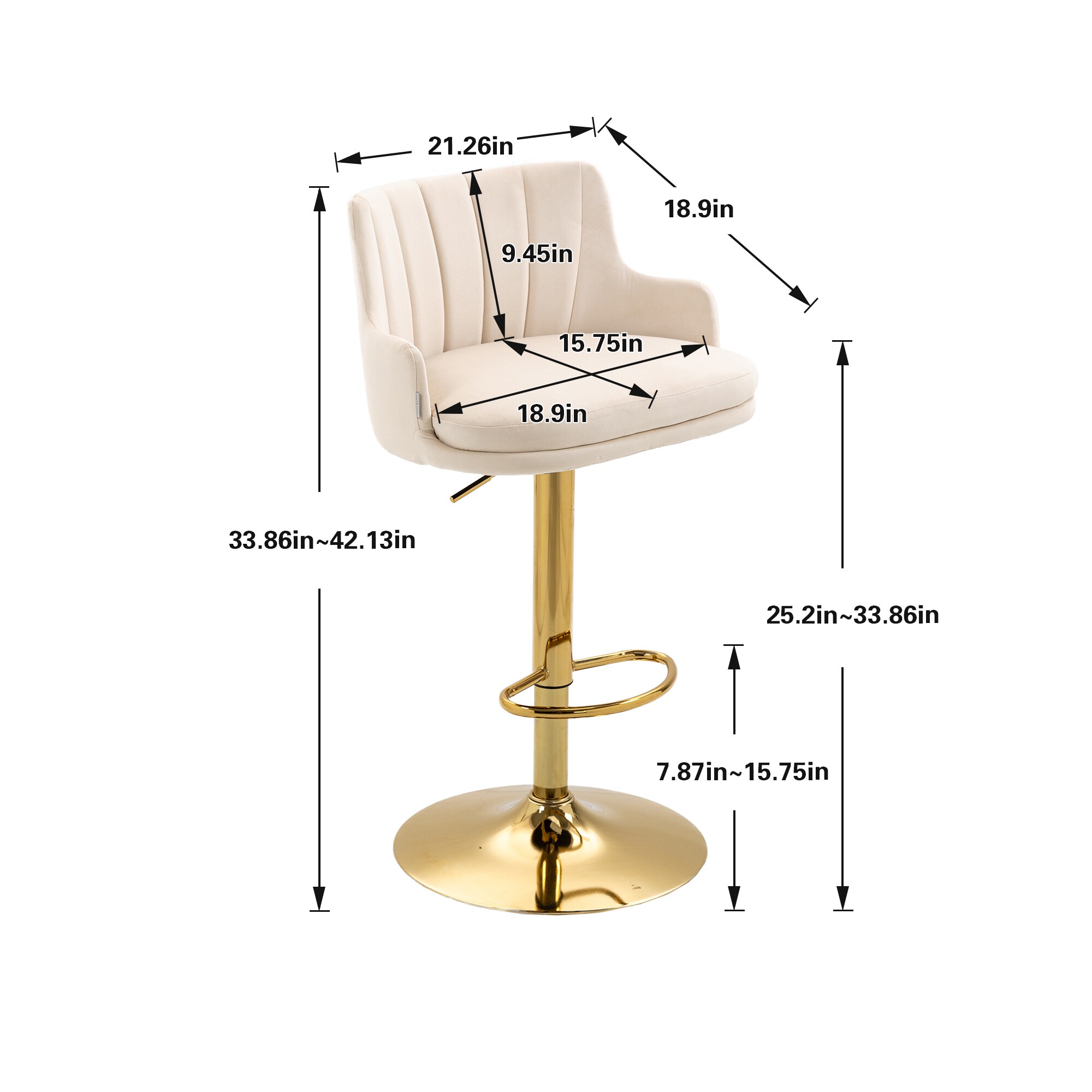 AHIOU HOME ATM-HFSN-9909IY stools - View #9