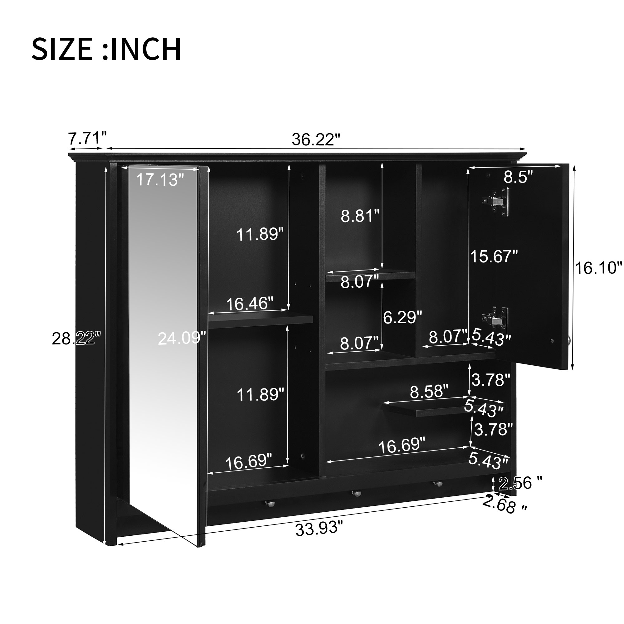 AAZJ 710-P254924B Bathroom-Medicine-Cabinets - View #10
