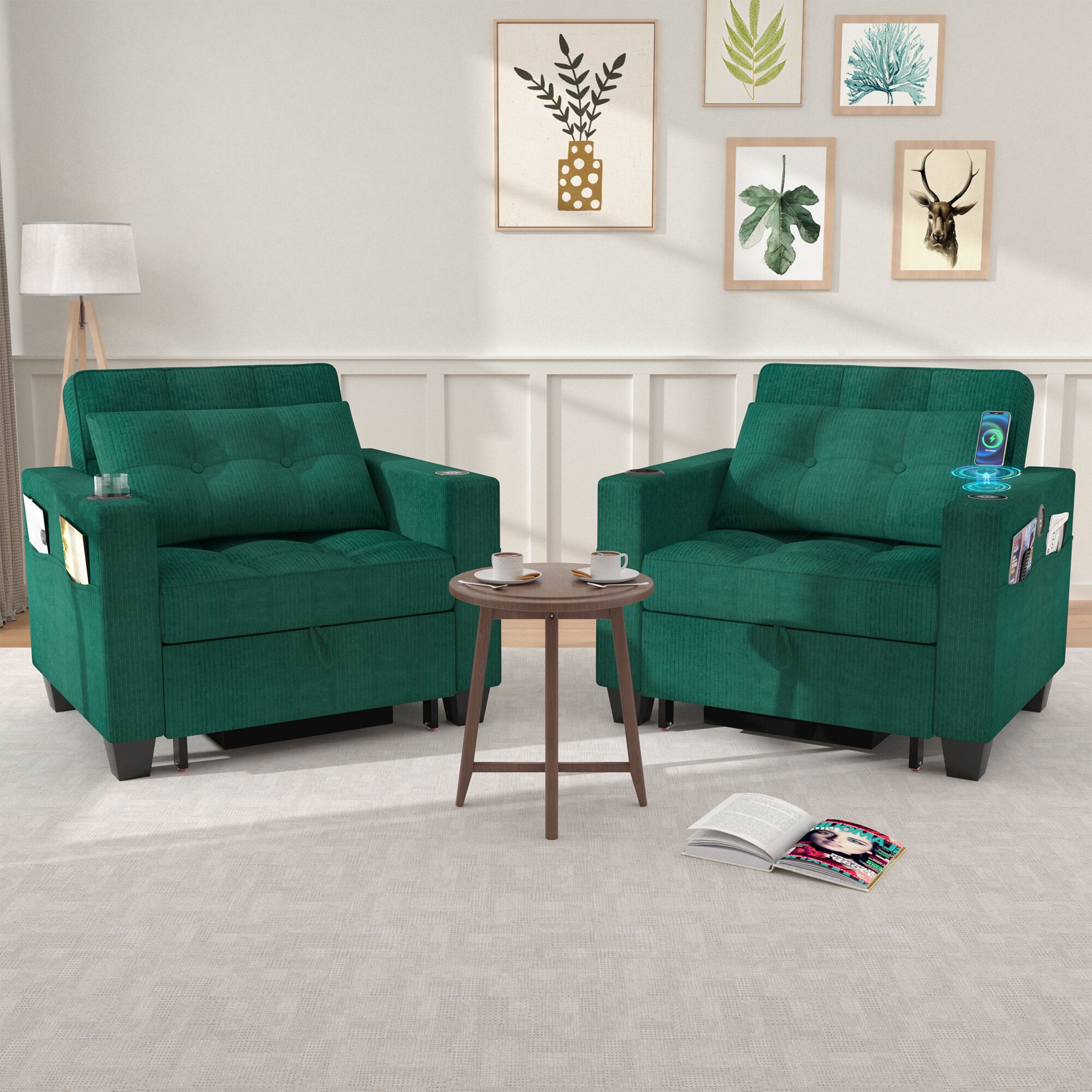 Pocassy GREATANTS-019CG-AB Sofas-Loveseats - View #11