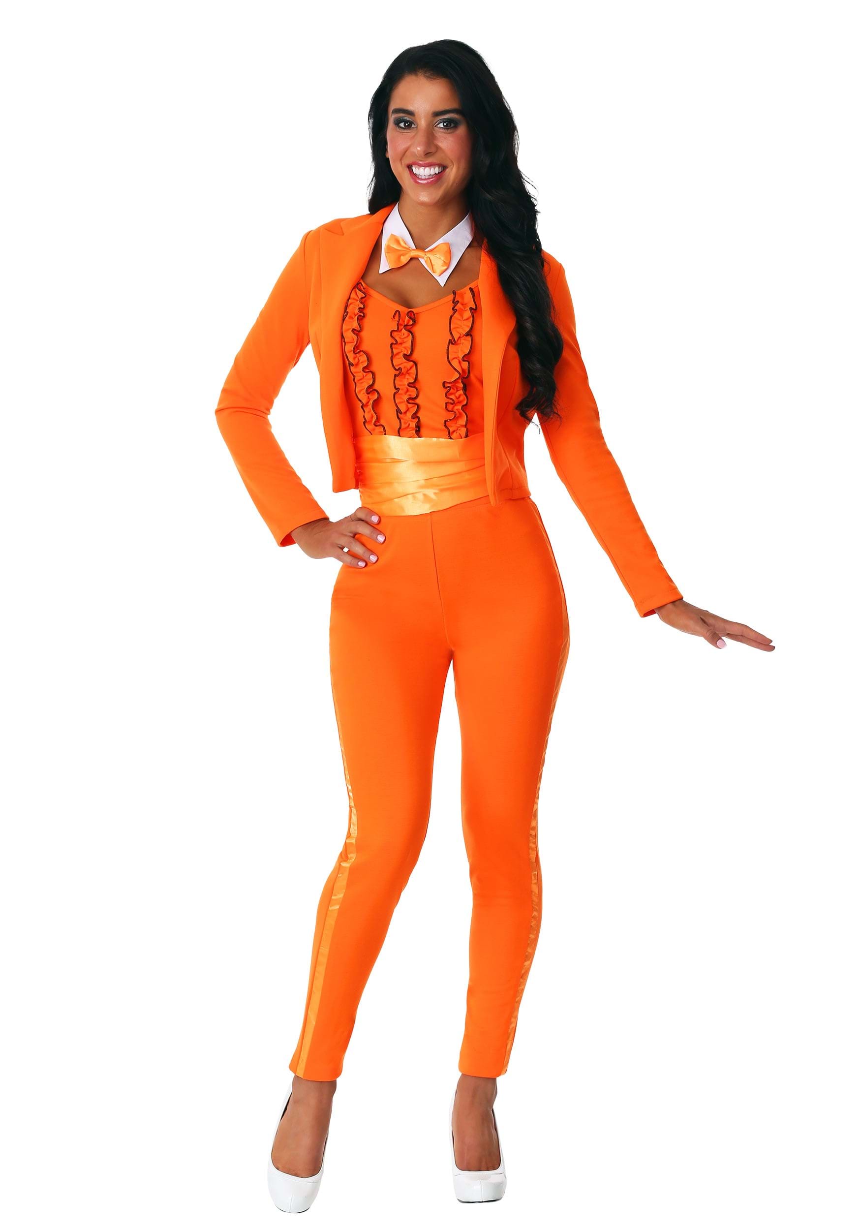 HalloweenCostumes - FUN Costumes Orange Tuxedo Women's Costume Movie Costumes Medium