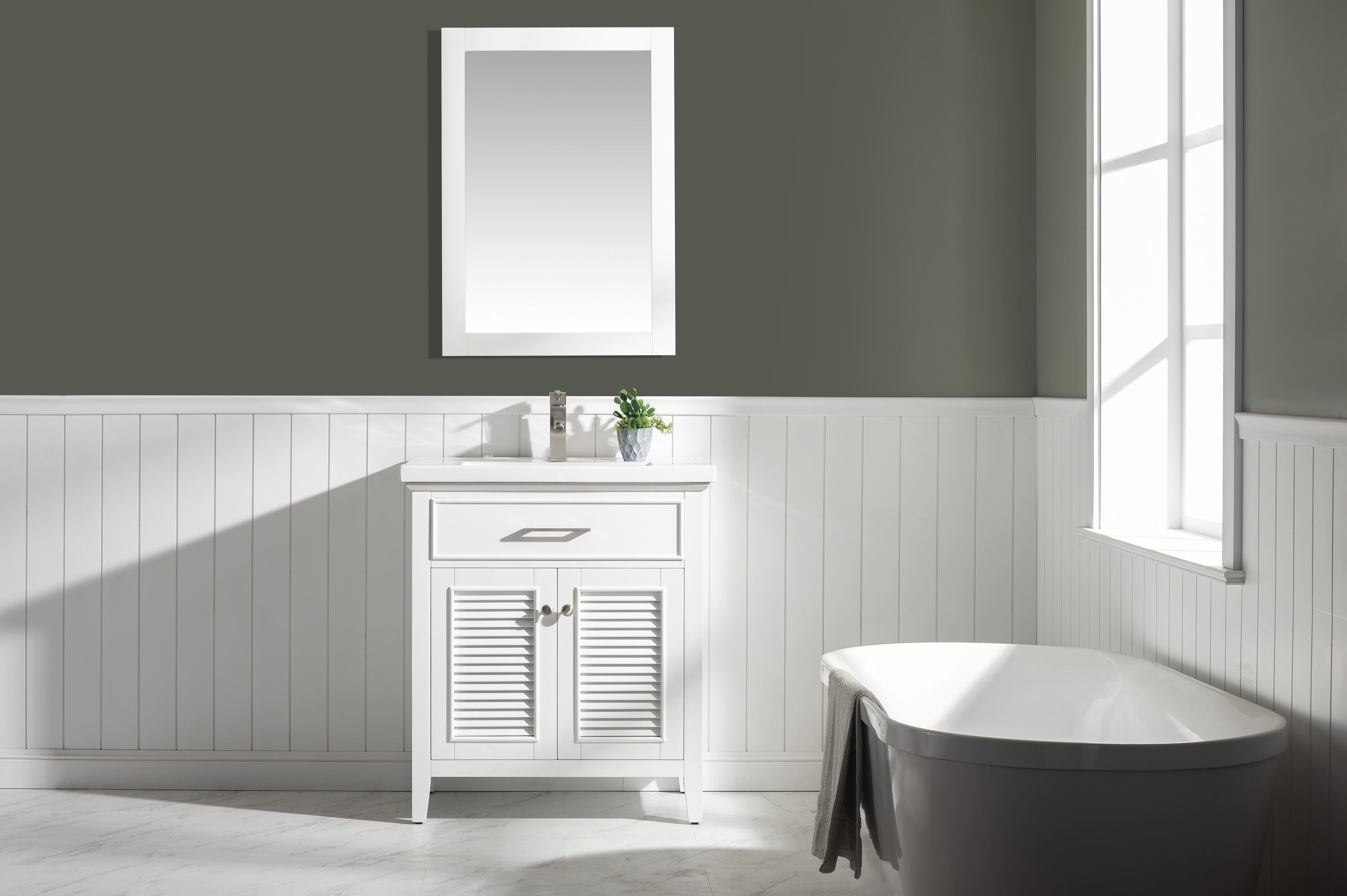 Design Element S09-30-WT Bath-Vanity-Combo - View #2