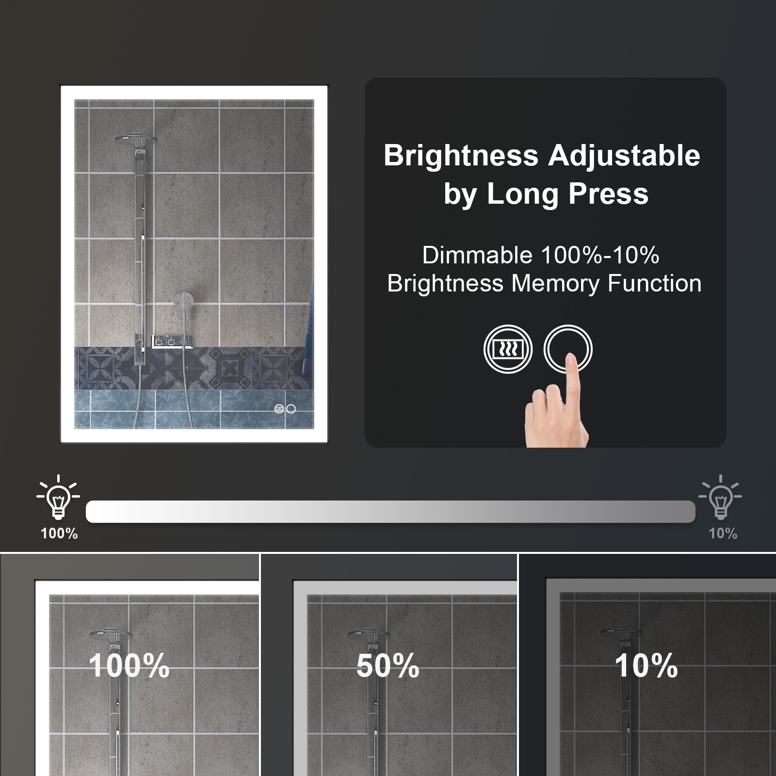 Forclover JSEX2432-BX1 Framed-Bath-Mirrors - View #4
