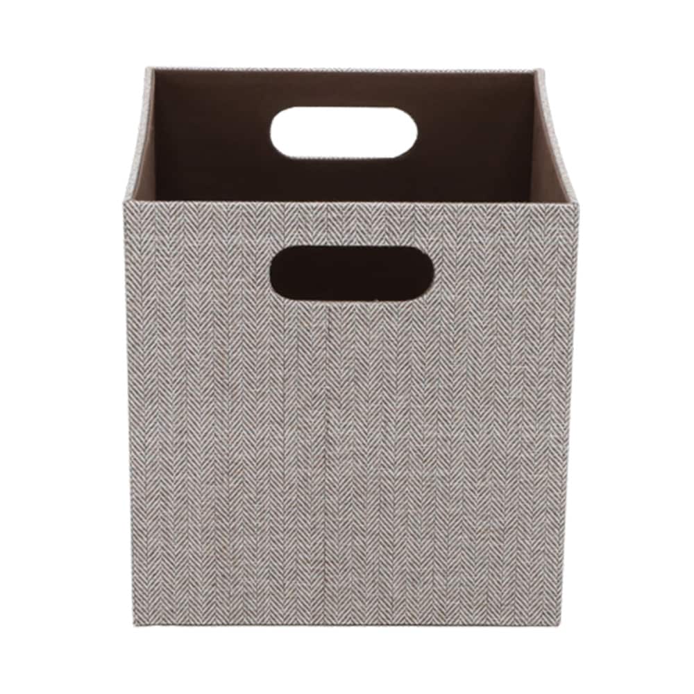 allen + roth FSI-11C-BR ( 10.5-in W x 11-in H x 10.5-in D ) Brown Fabric Bin