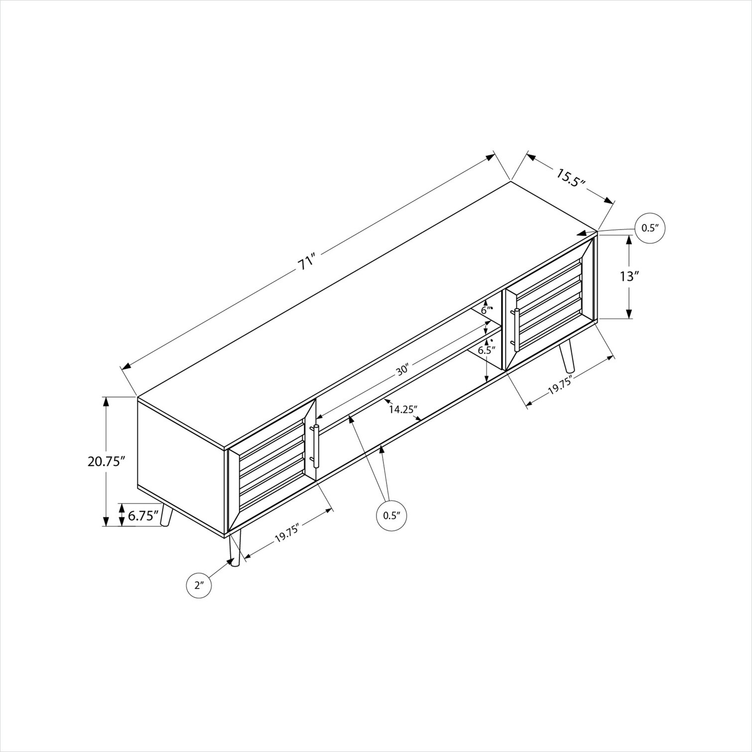 SUNCREAT A6N9CZ4R9QDI Tv-Stands - View #5
