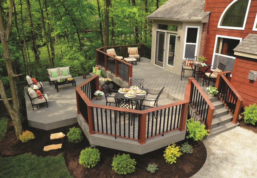 TimberTech Terrain 0.56-in X 12-ft Composite Silver Maple Fascia Deck ...