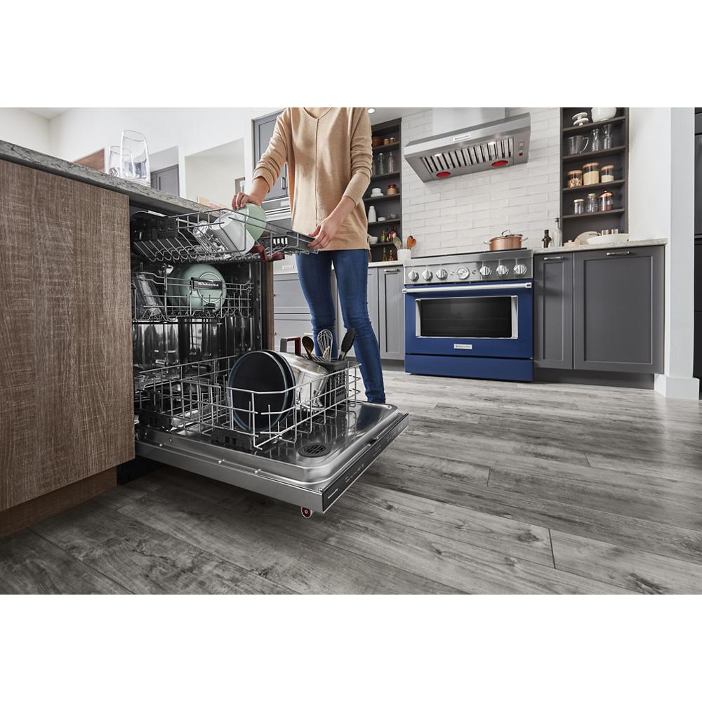 KitchenAid 39 DBA Black Dishwasher with Third Level Utensil Rack