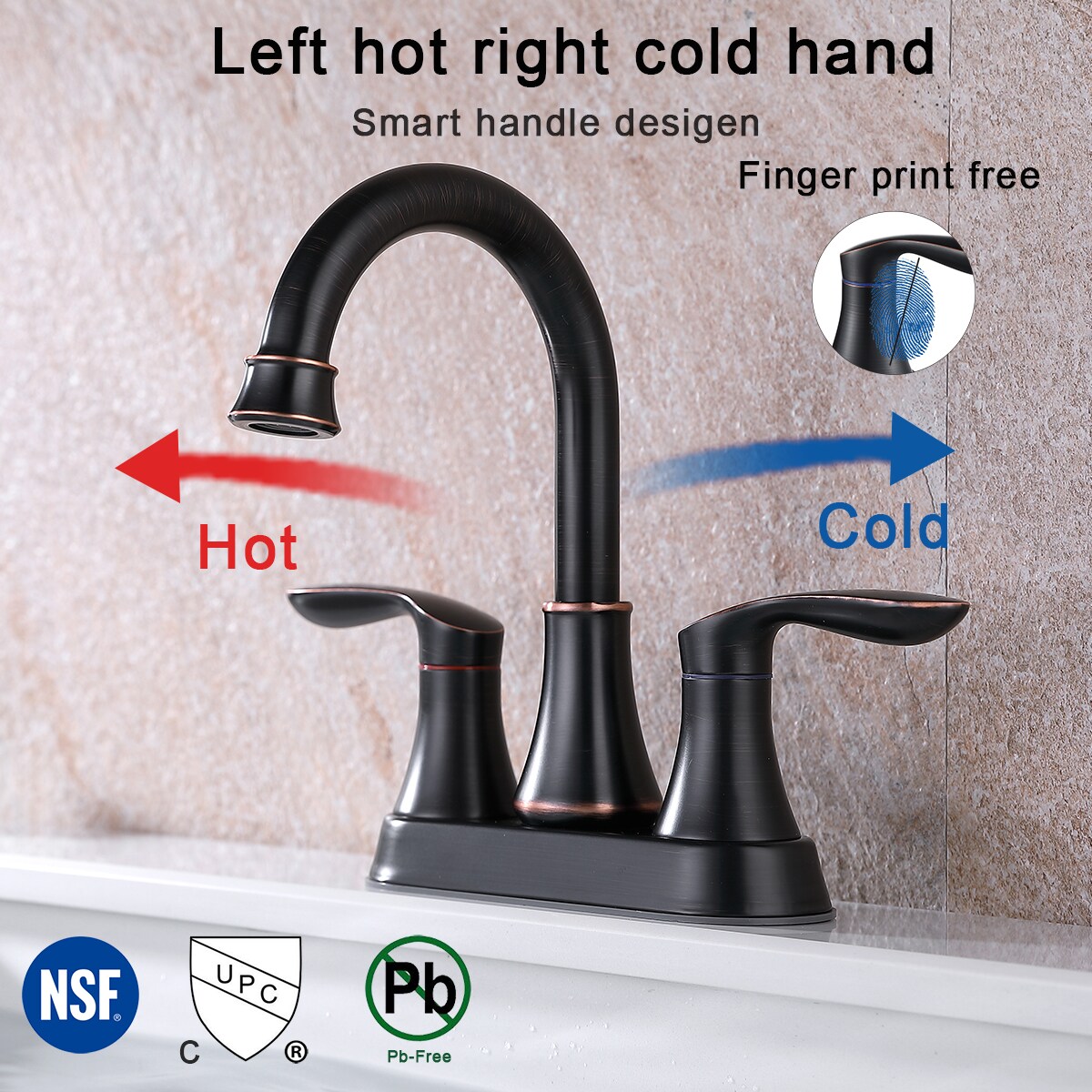 WELLFOR ZQ4011ORB Lavatory-Faucets - View #2