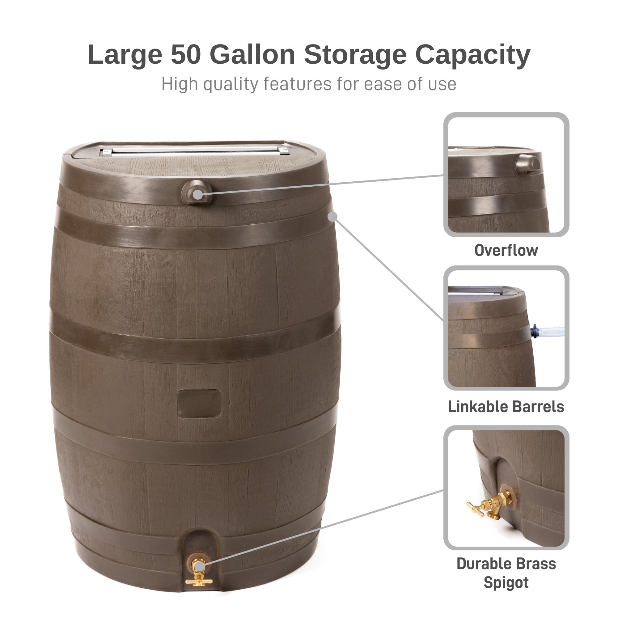 RTS Home Accents 551000100A5681 Rain-Barrels - View #4