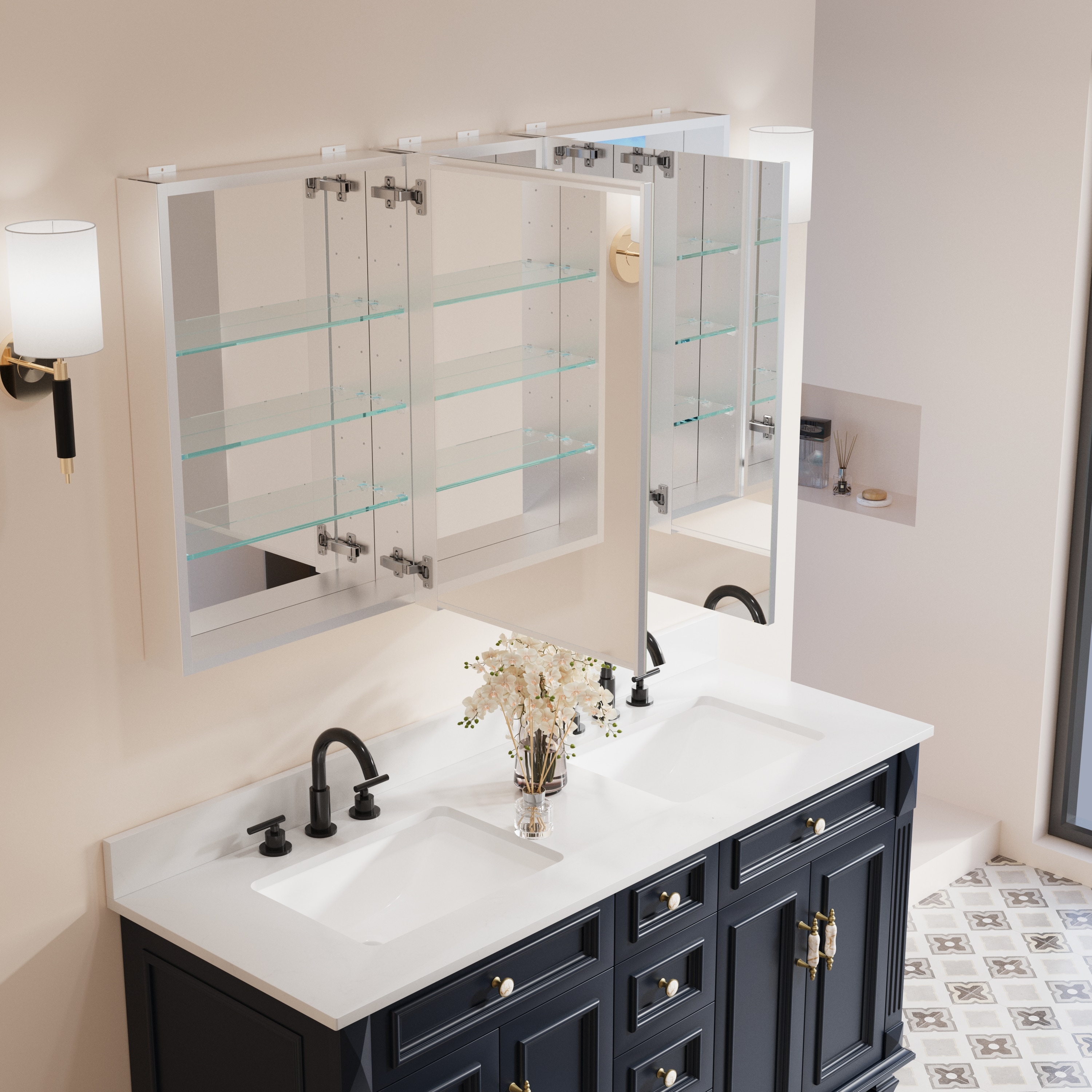 Forclover ARO-MC5230RRL Bathroom-Medicine-Cabinets - View #3