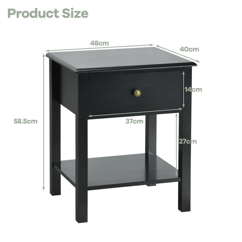 WELLFOR HW-HLY-53996BK nightstands - View #3