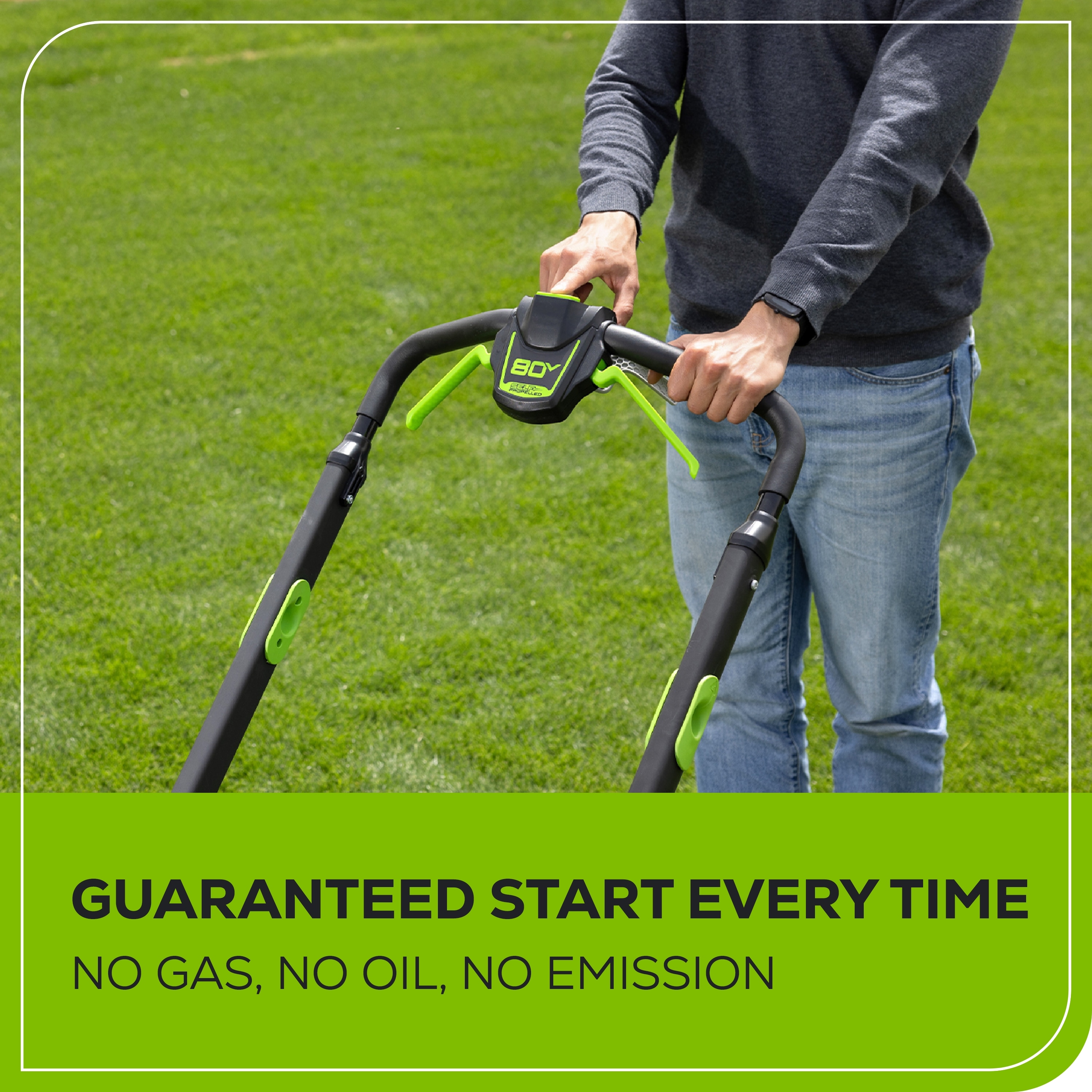 Greenworks MO80L414 Cordless-Elec-Push-Mowers - View #5