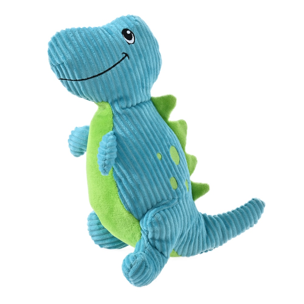 Heart & Herd Corduroy T-Rex Polyester Plush Dog Toy in the Pet