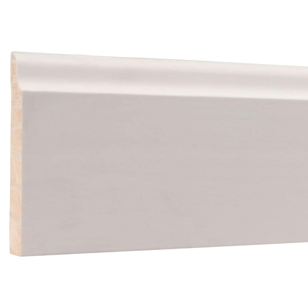 RELIABILT 663LFFJPML 3-1/4-in x 16-ft 663 Primed White Wood Baseboard
